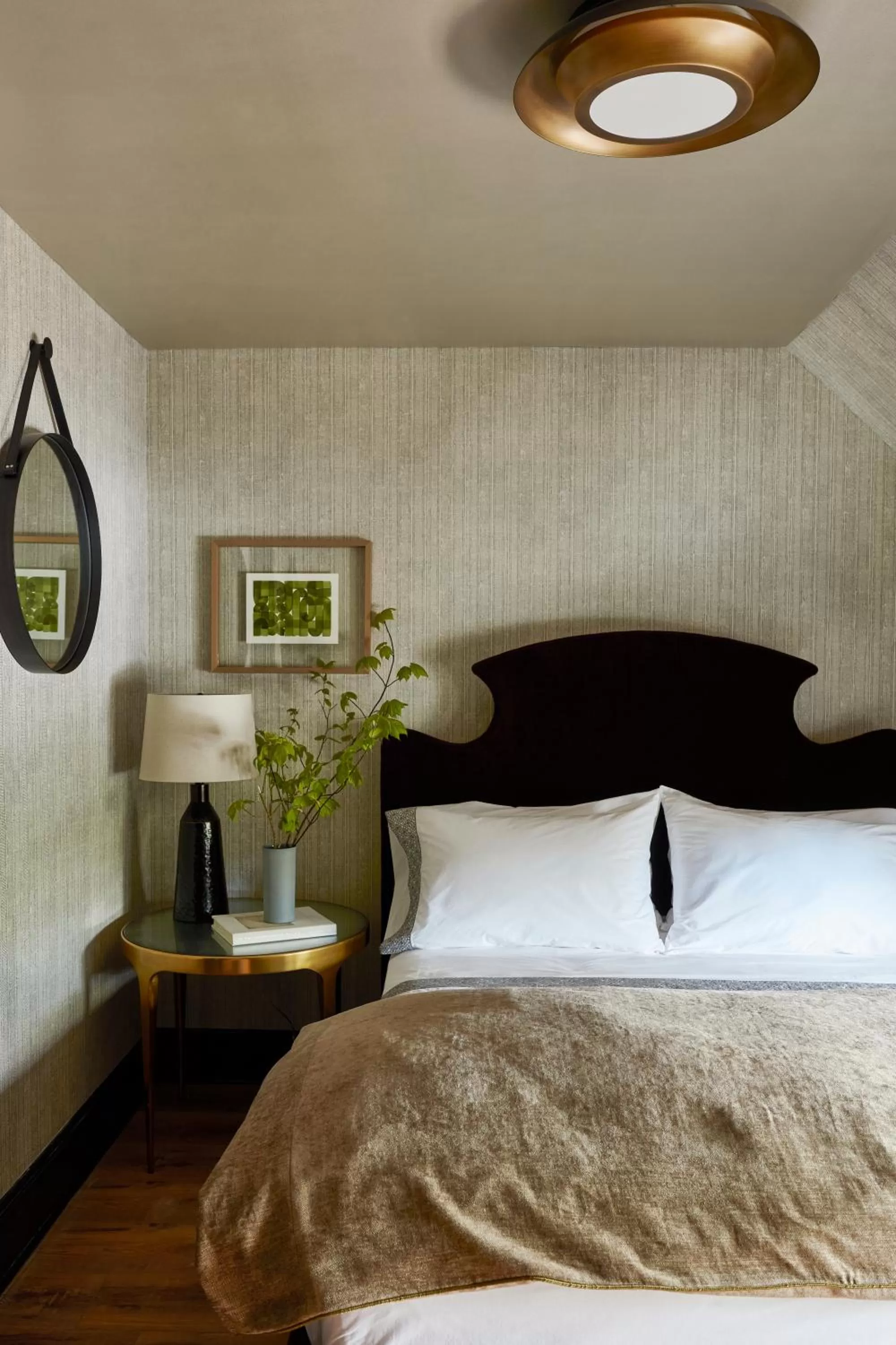 Bed in The Cornell Inn, Lenox & The Berkshires