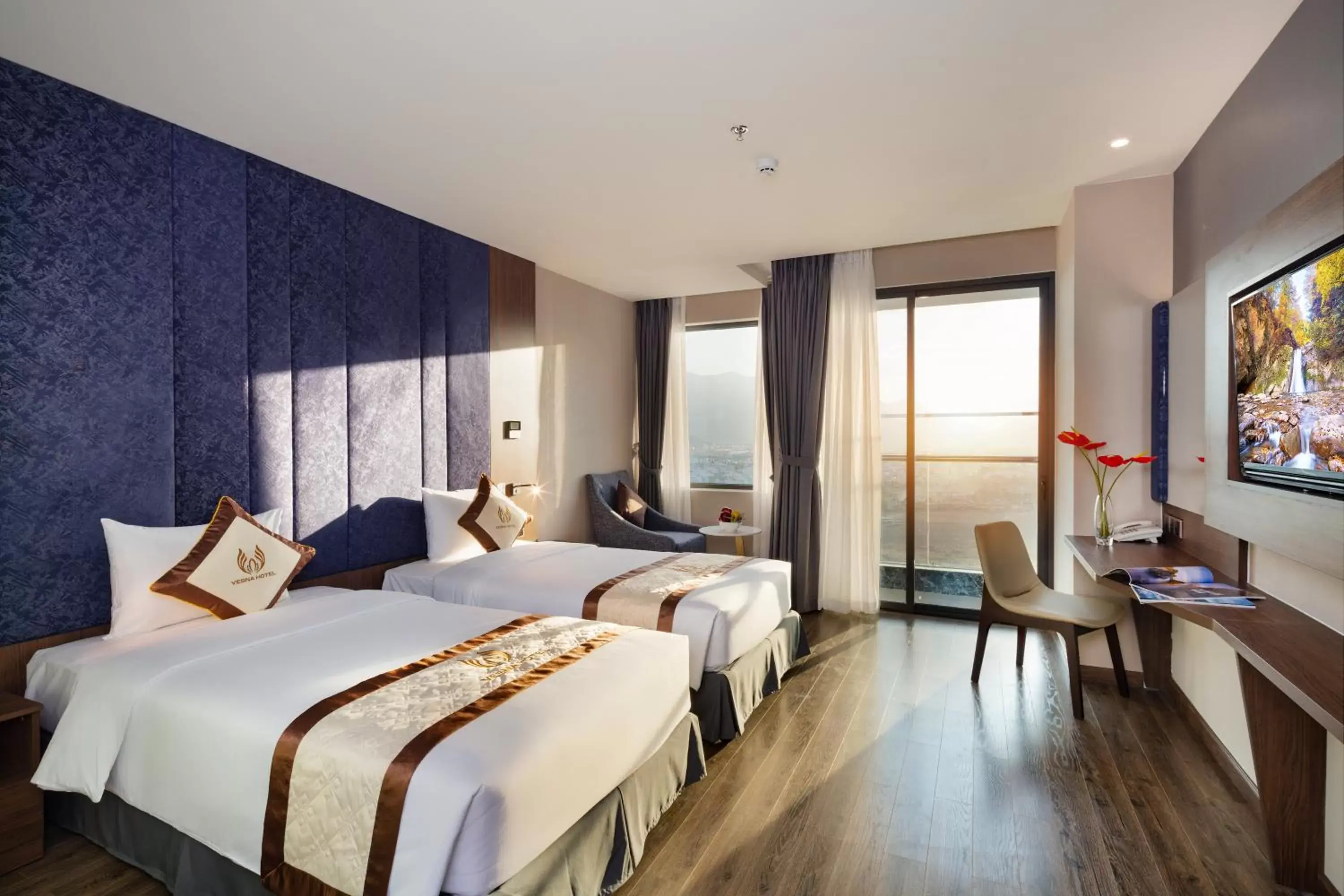 Deluxe Double or Twin Room with Balcony - City and Mountain View in Vesna Hotel Deluxe Double or Twin Room with Balcony - City and Mountain View in Vesna Hotel