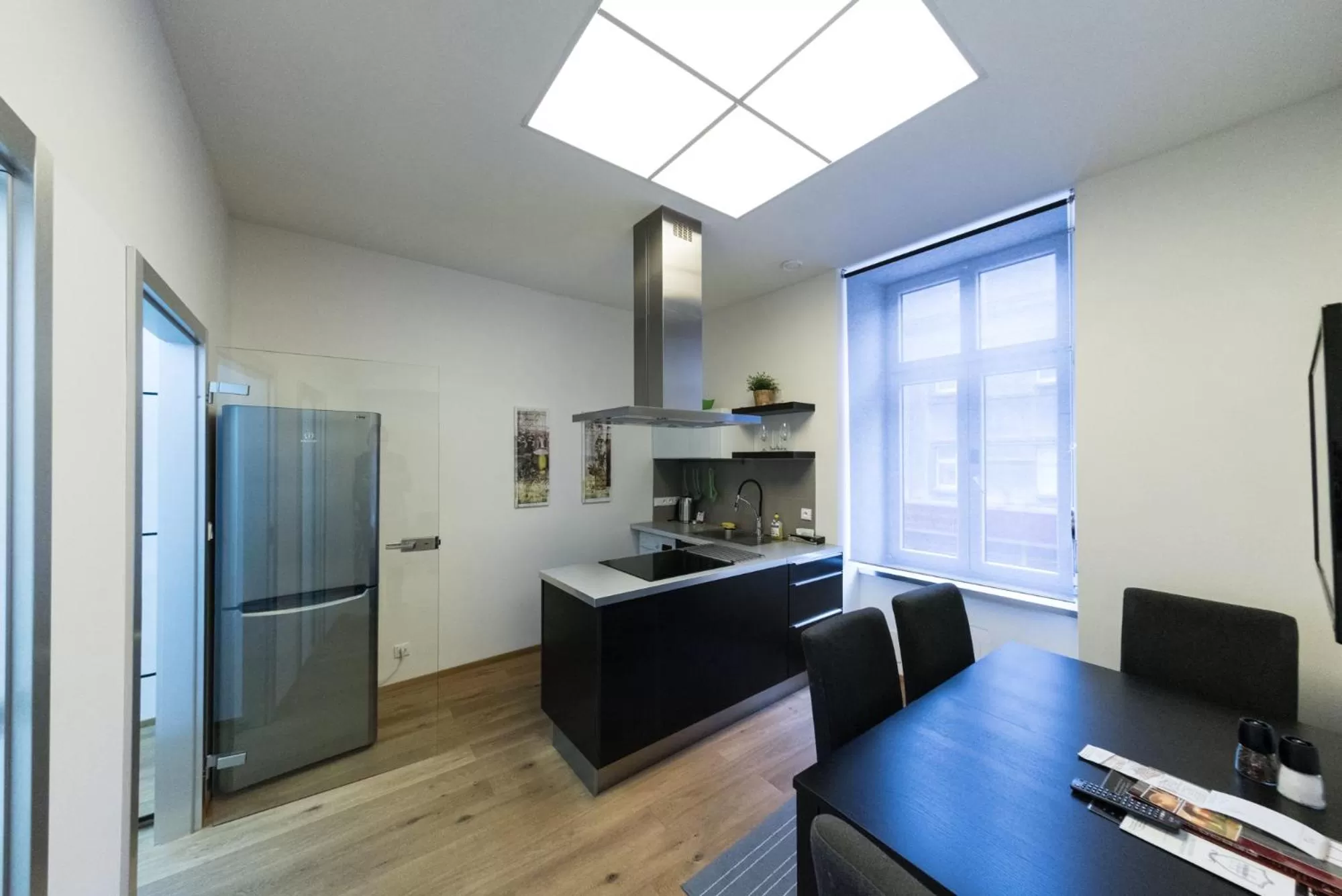 Kitchen or kitchenette in Hotel Plzeň