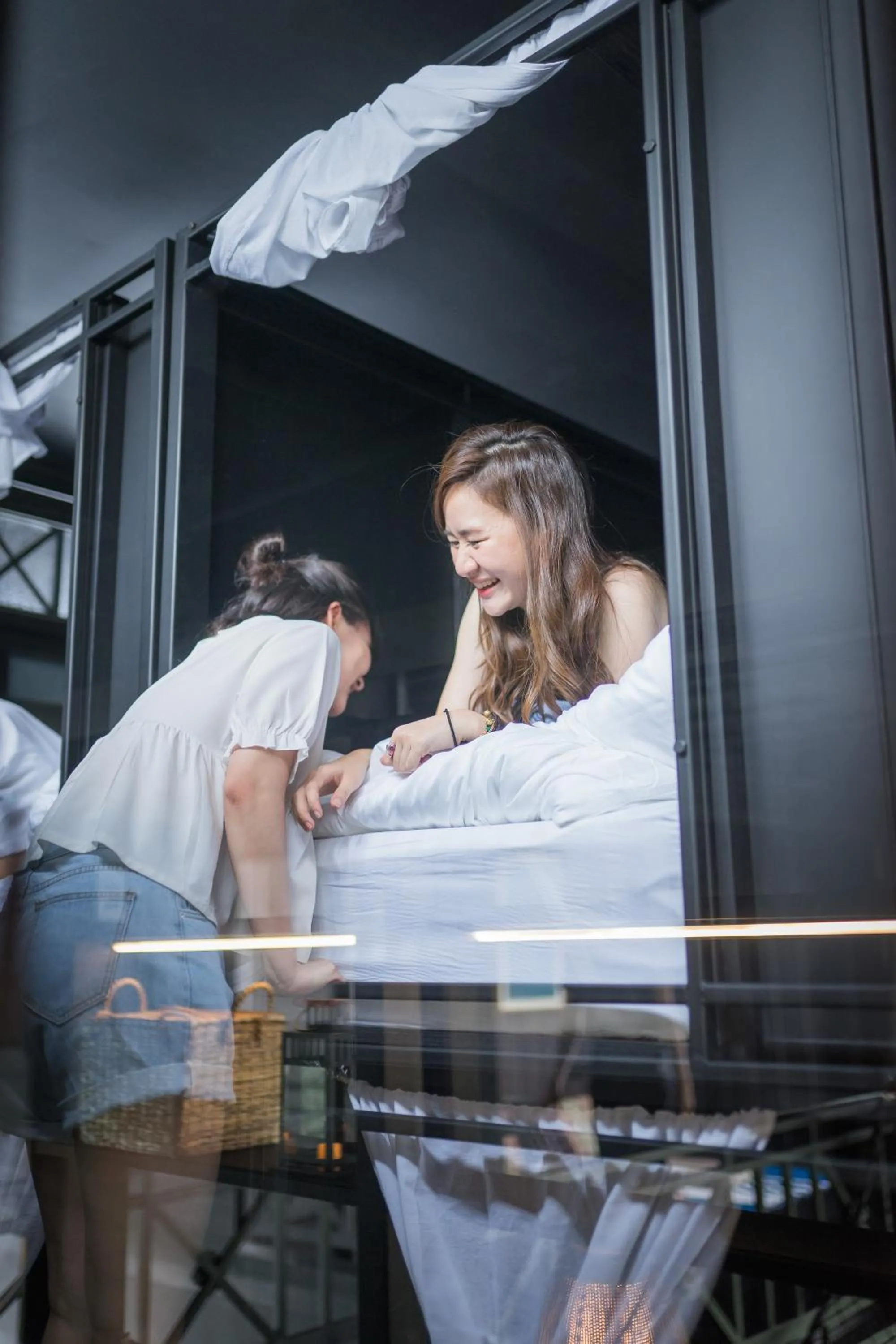 group of guests, Bed in Kloem Hostel
