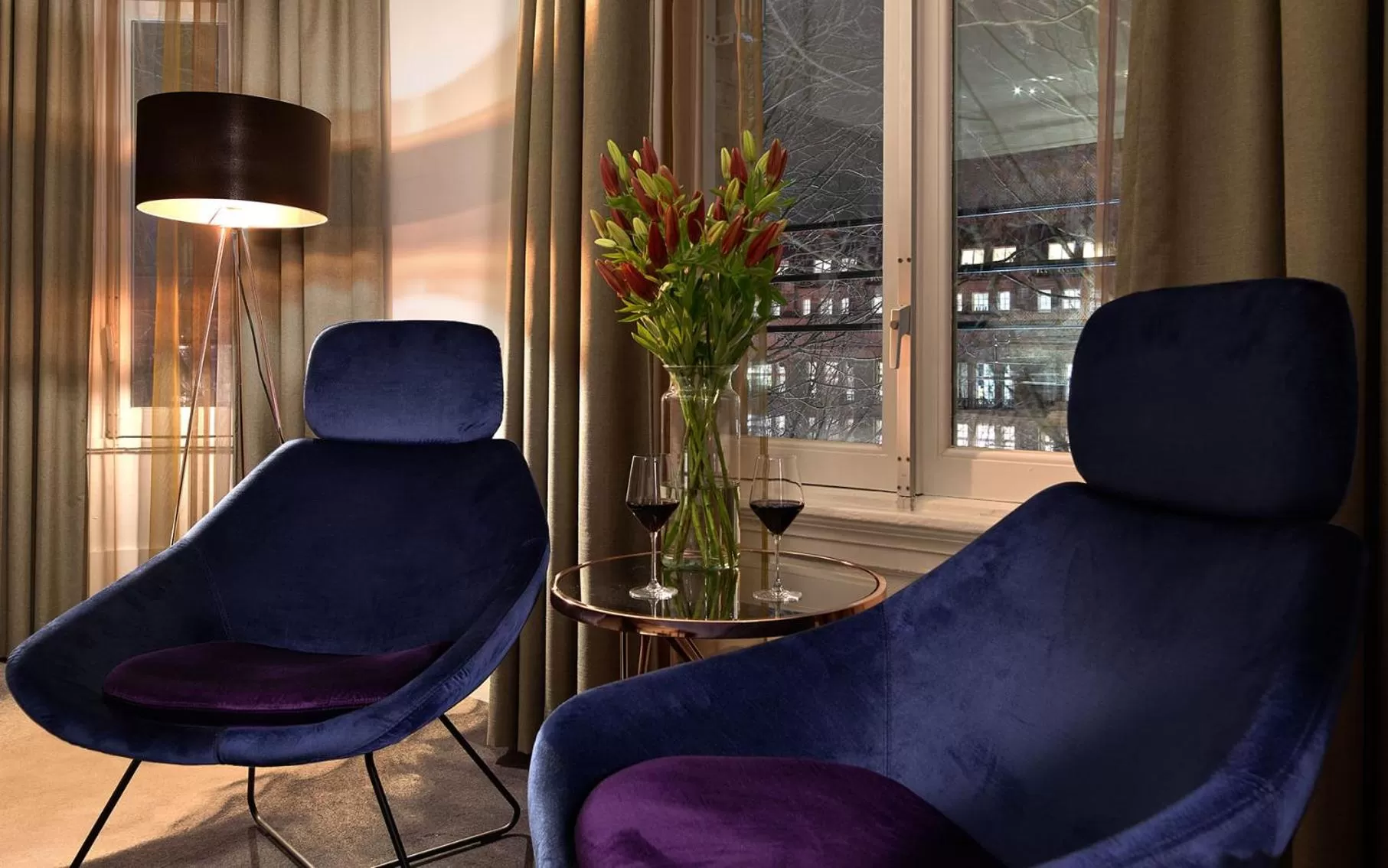 Seating area in Clayton Hotel Amsterdam American