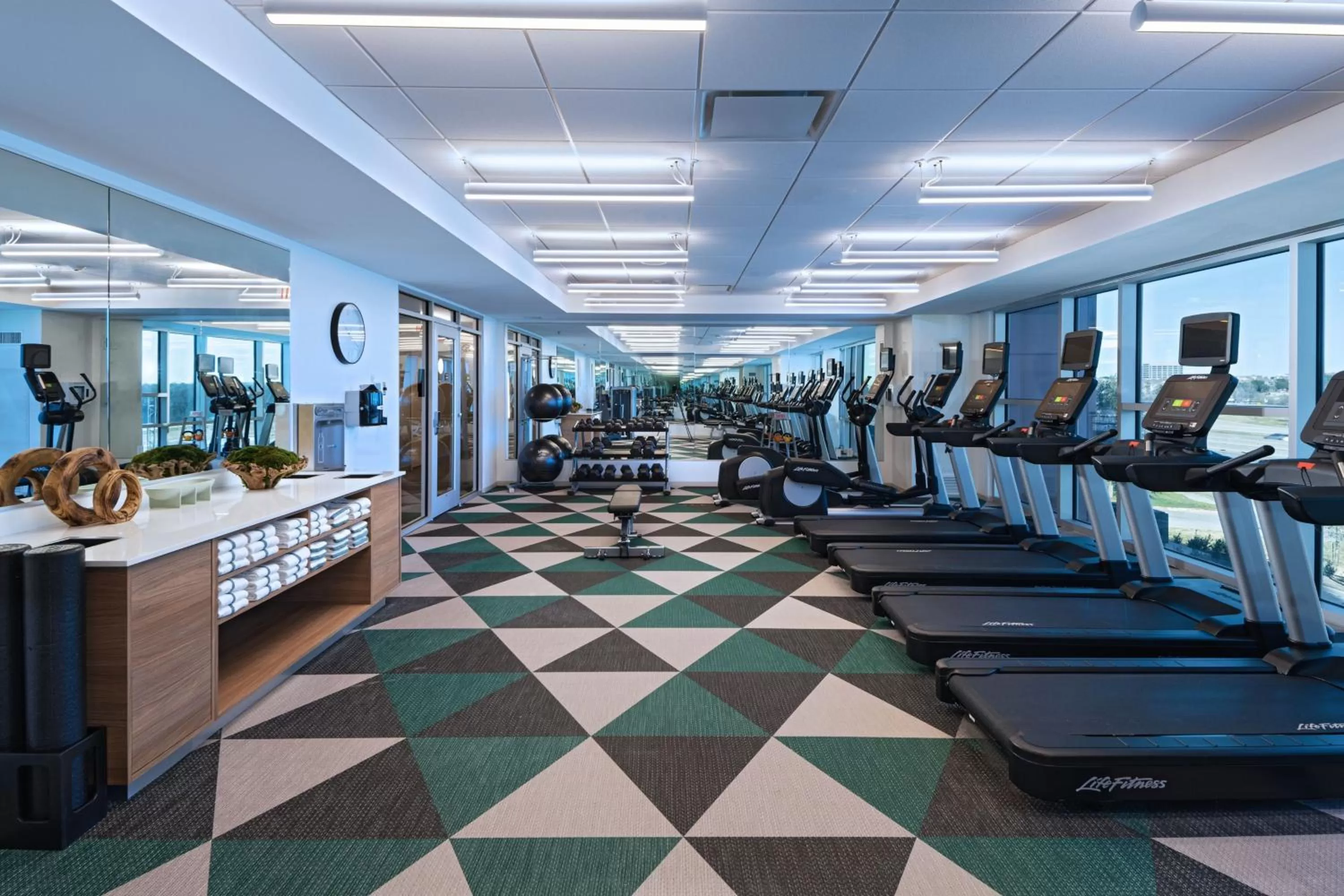 Fitness centre/facilities in Element Dallas Las Colinas