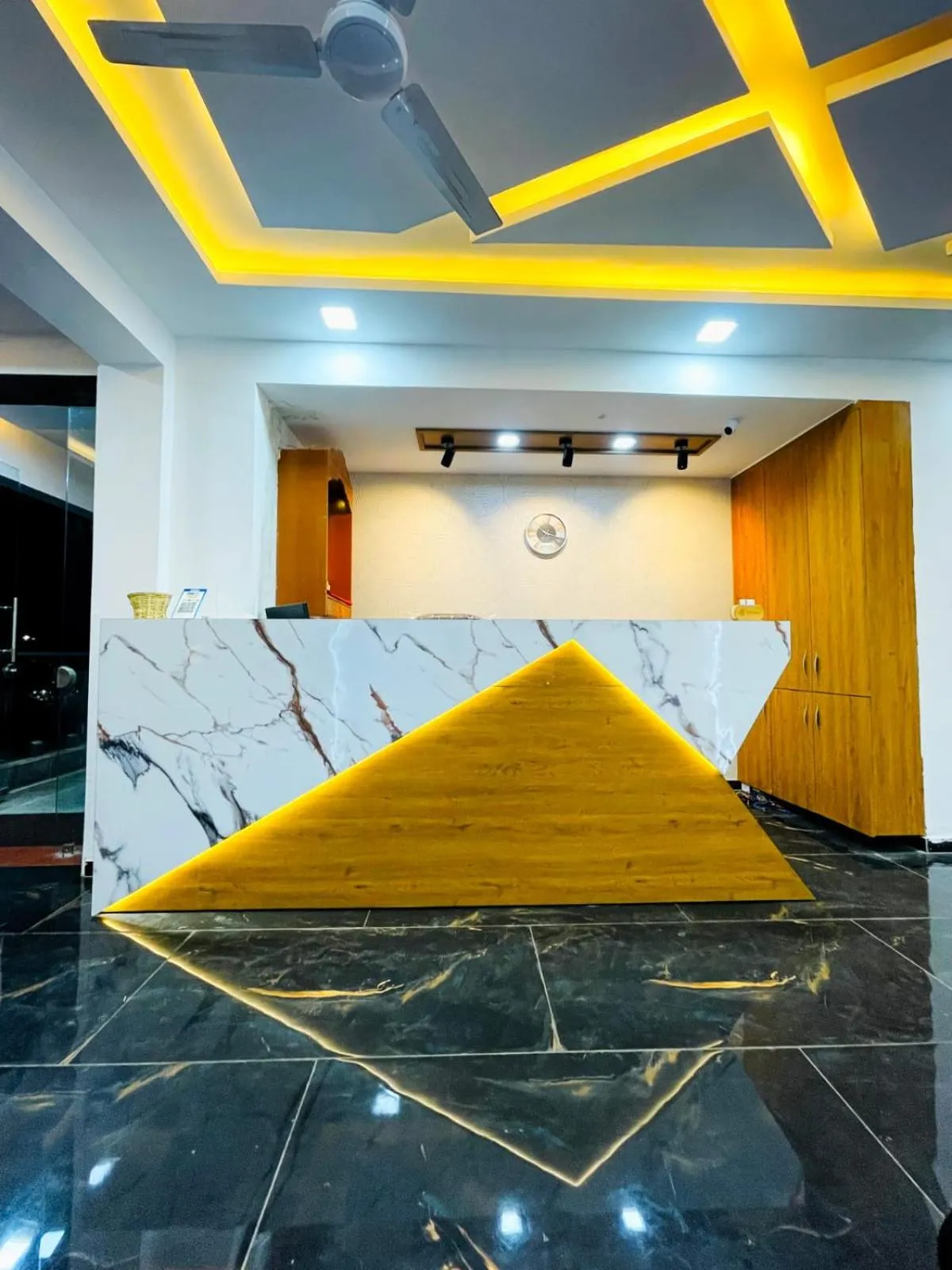 Lobby or reception in Hotel Alexa