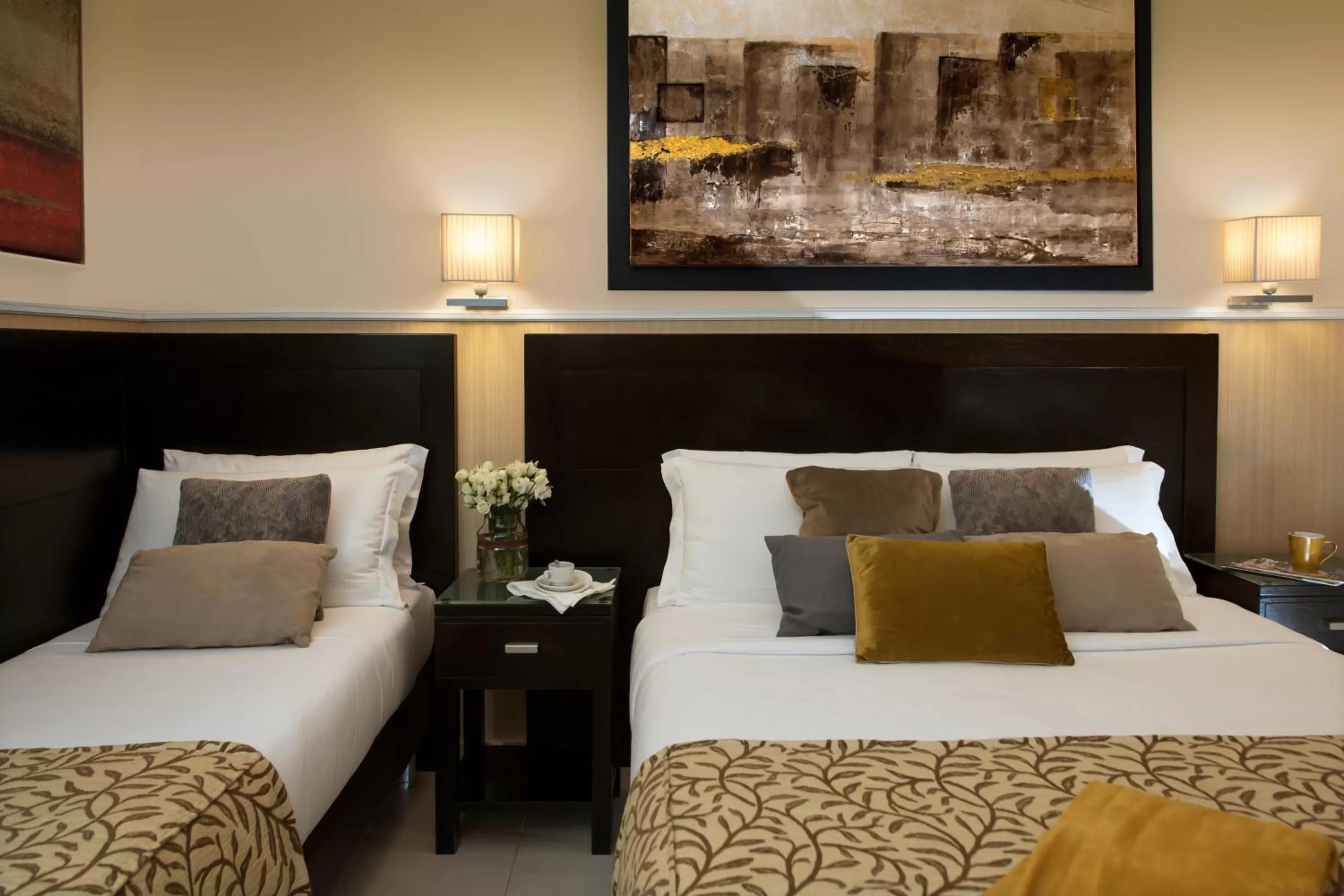 Bed in Yes Hotel Boutique Rome