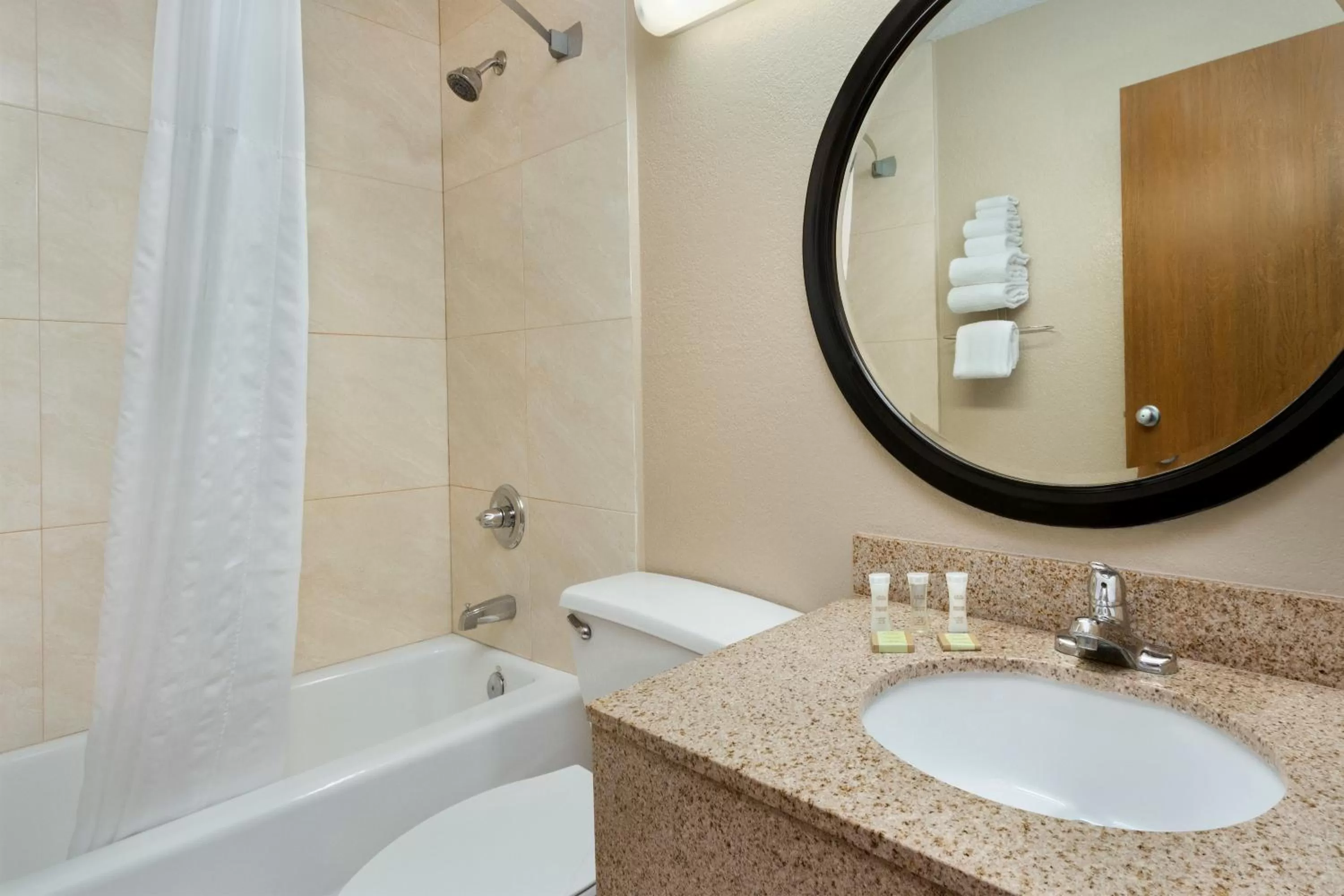 Bathroom in Super 8 by Wyndham Waycross GA