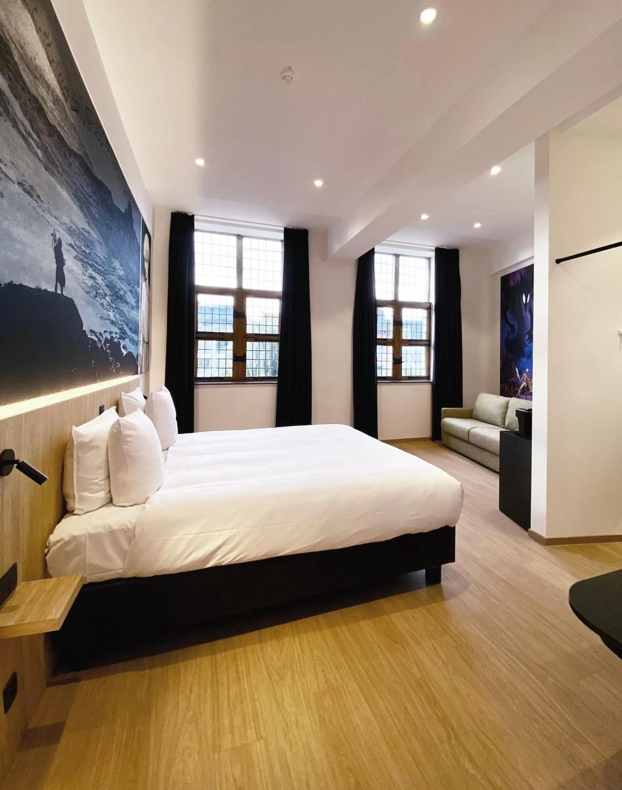 Bedroom, Bed in Comic Art Hotel