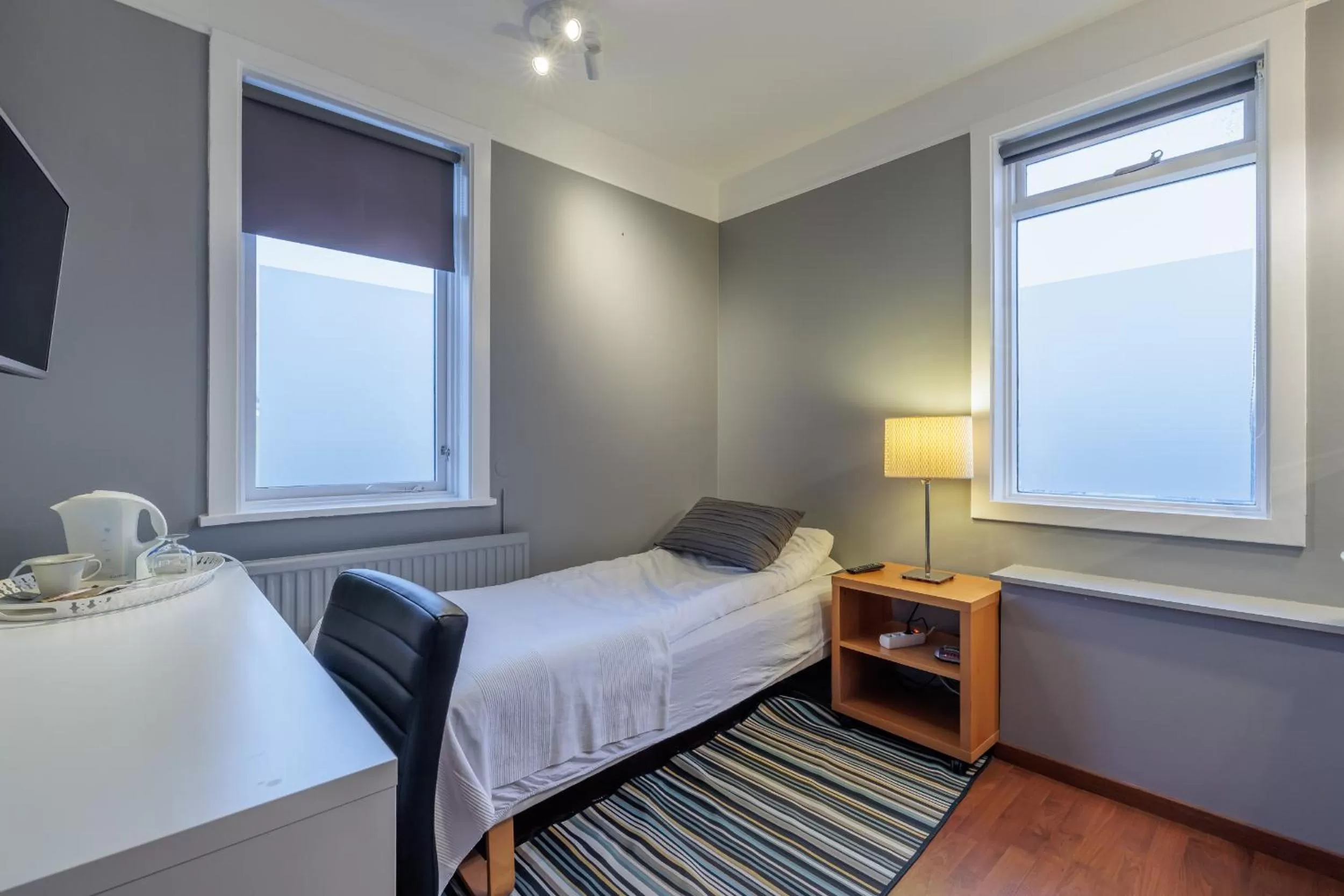 Bed in Snorri's Guesthouse