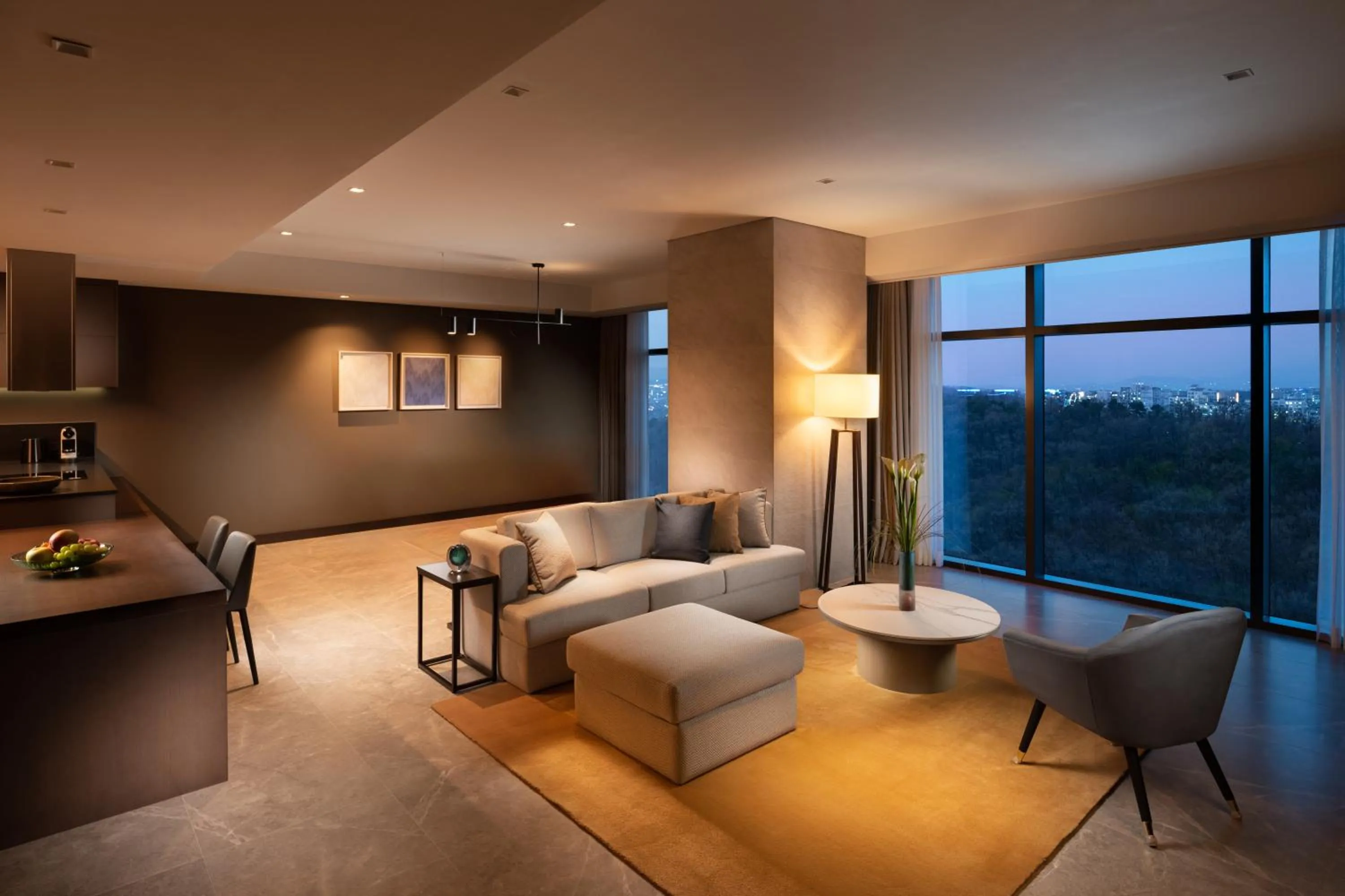 Living room in DoubleTree By Hilton Seoul Pangyo Residences