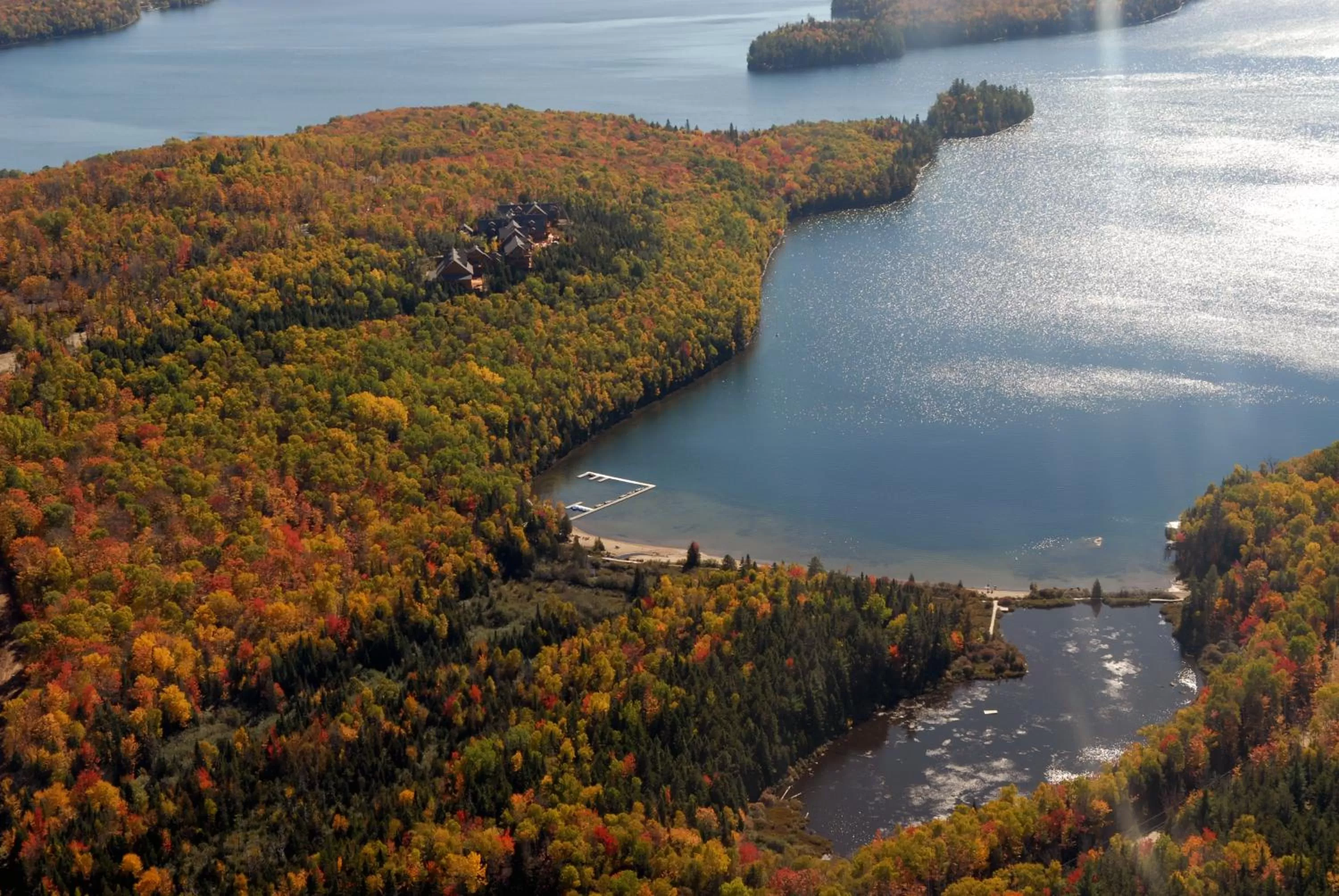 Bird's eye view in Sacacomie Hôtel et Spa