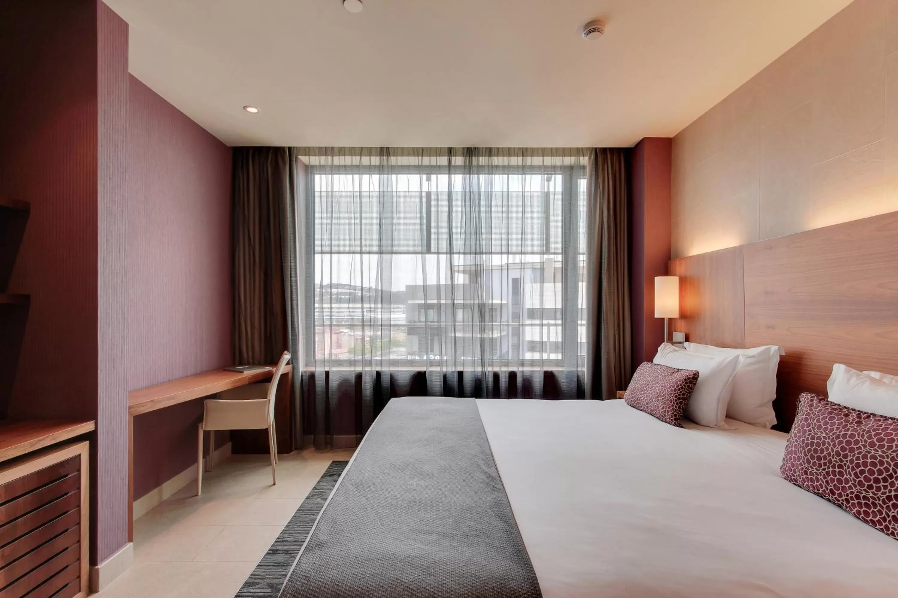 Bed in Hotel Badalona Tower