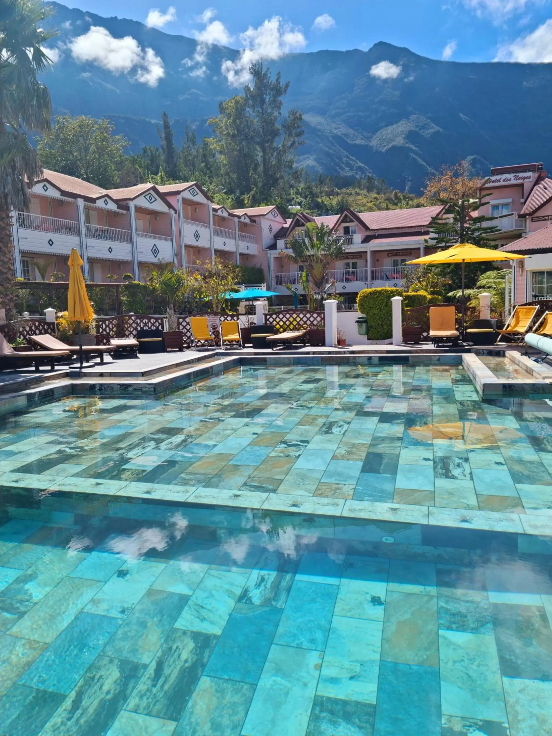 Swimming pool in Hotel Des Neiges