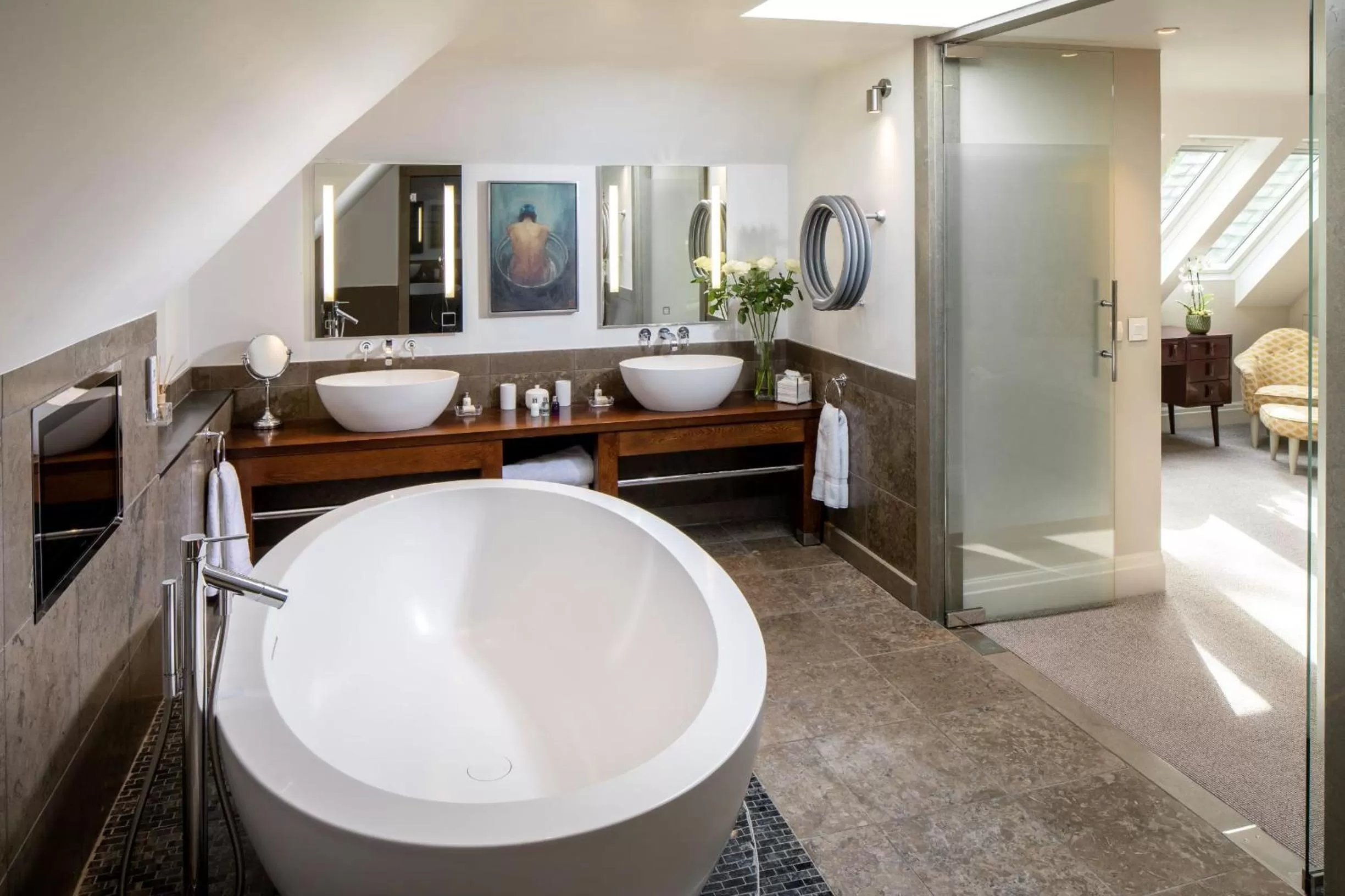 Bathroom in Linthwaite House Hotel