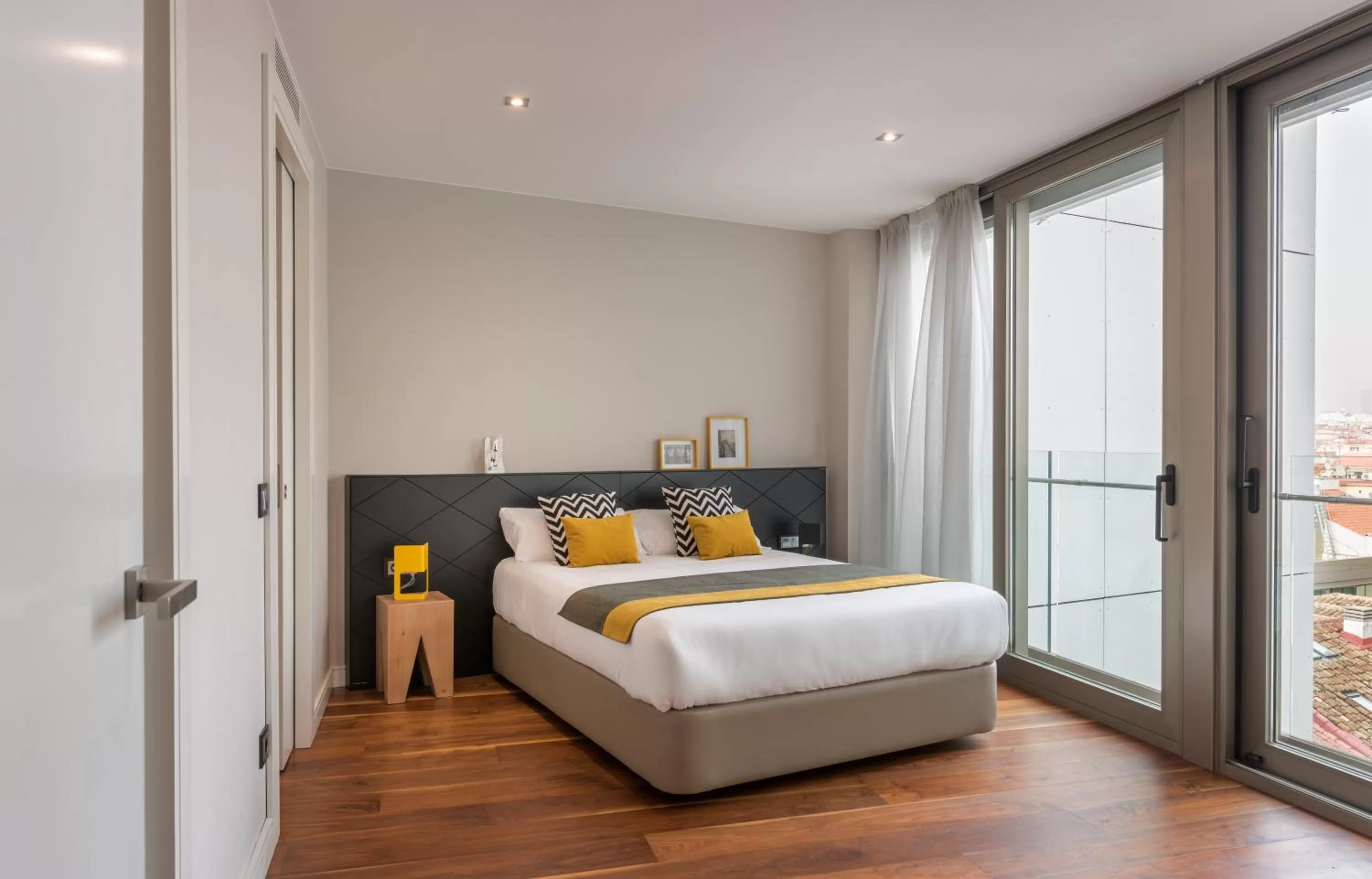 Bedroom, Bed in Gran View Apartments