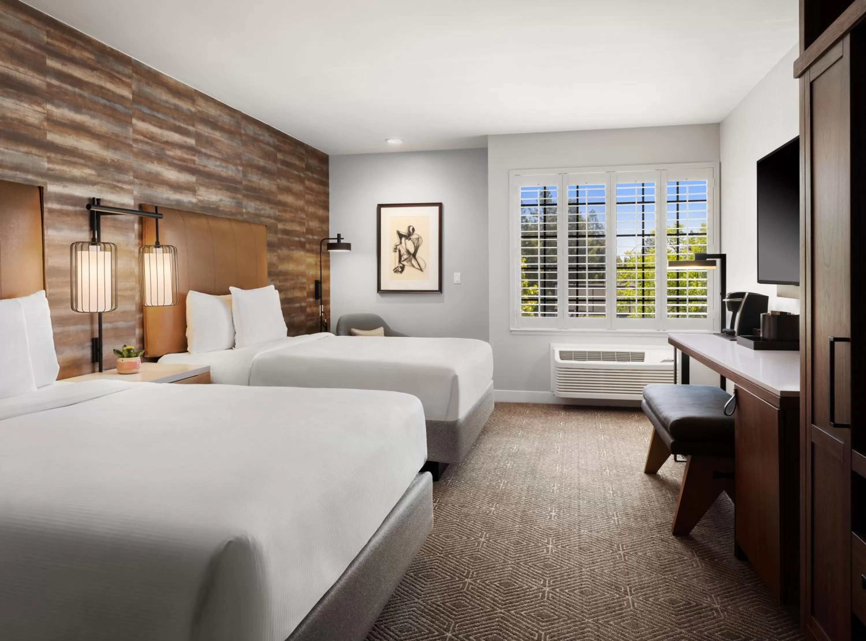 Bed in Napa Winery Inn