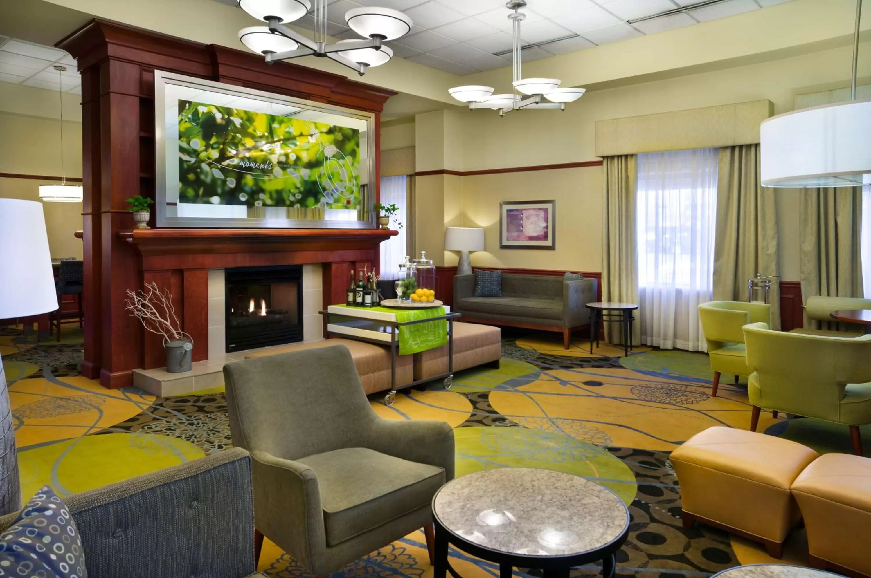Lobby or reception in Hilton Garden Inn Detroit Downtown
