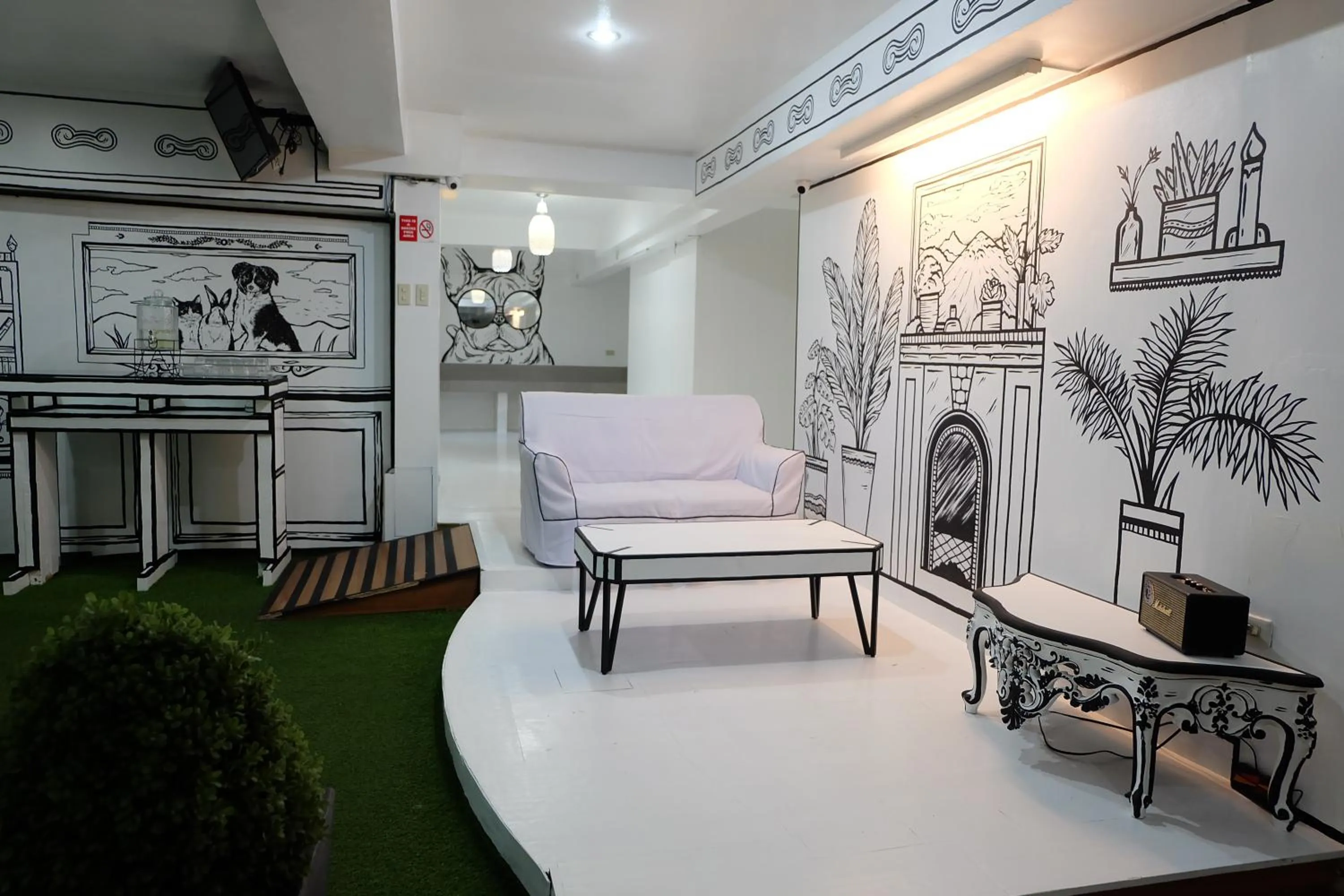 Decorative detail in Spaces Hotel Makati