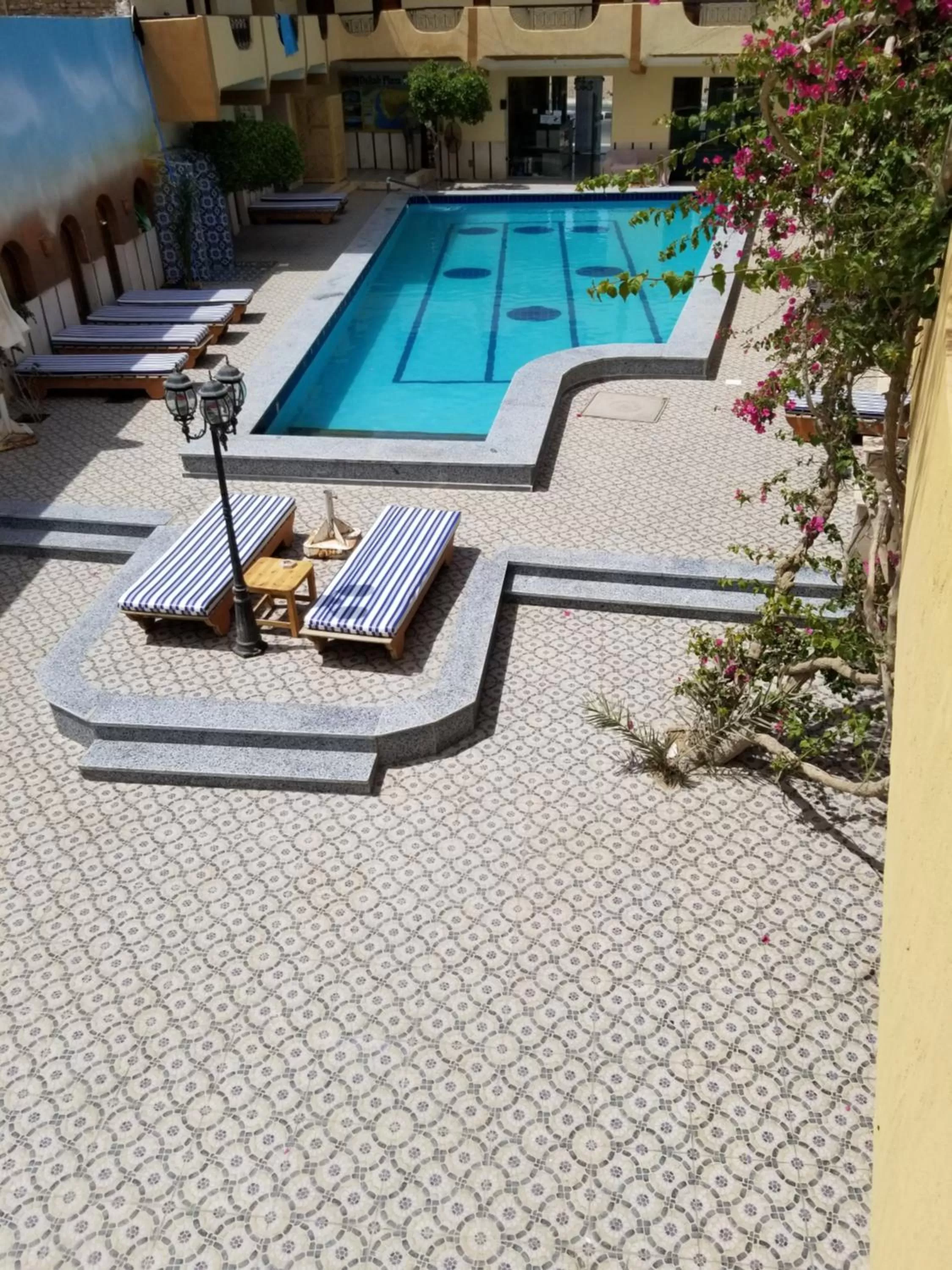 Pool view in Dahab Plaza Hotel