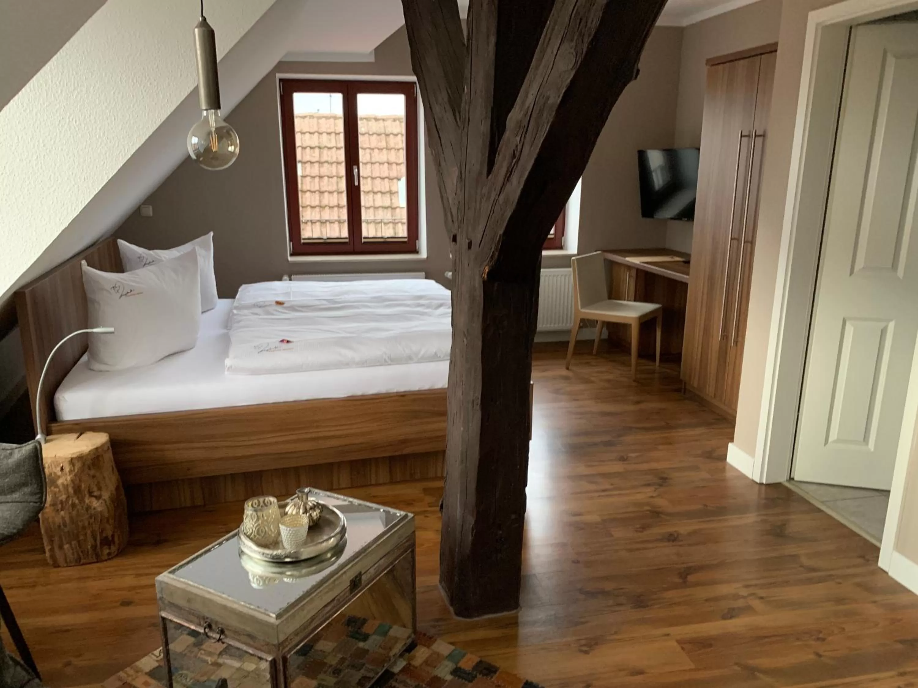 Decorative detail, Bed in Hotel Inselhof