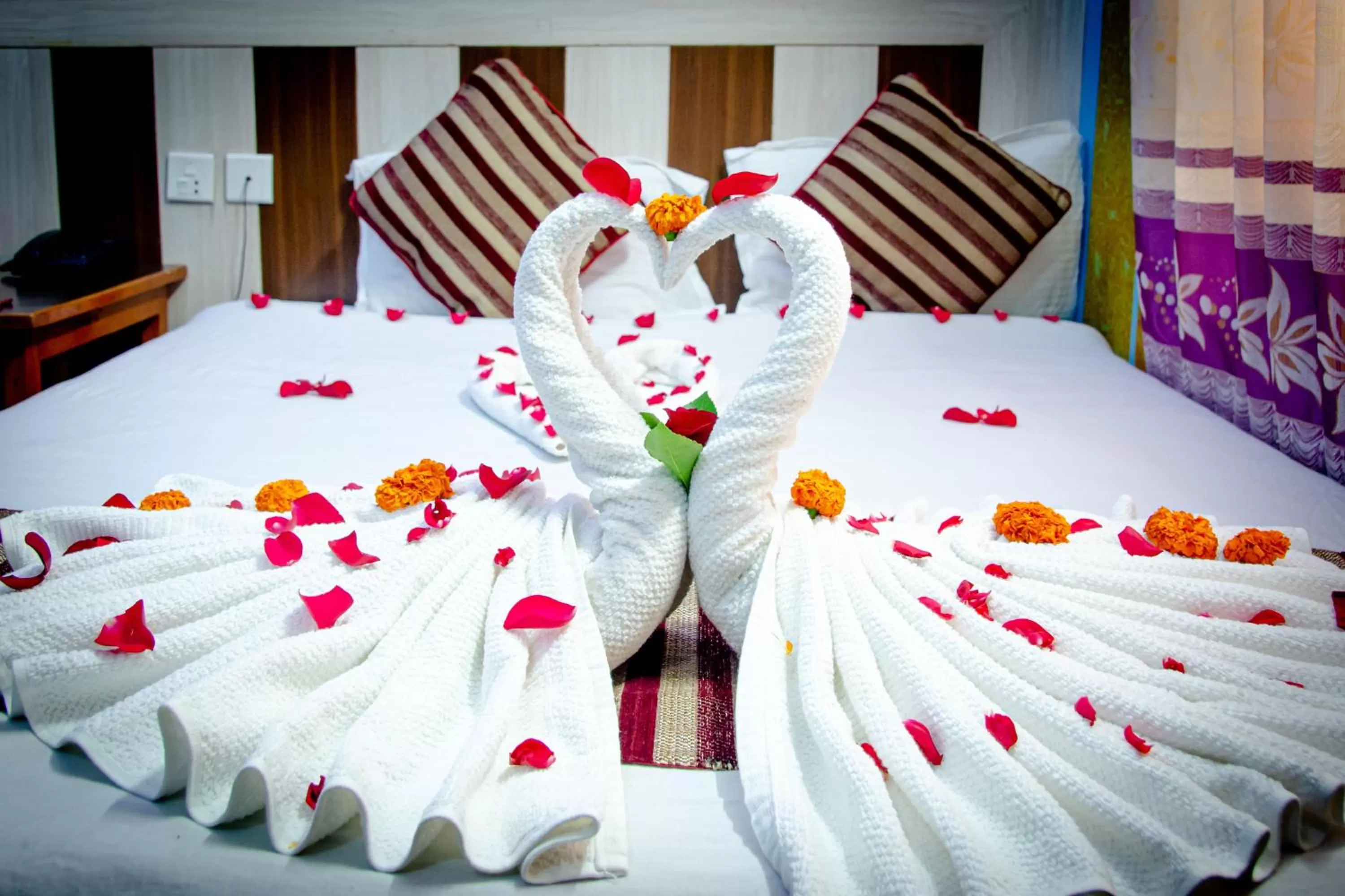 Bed in Hotel Middle Point Pvt Ltd