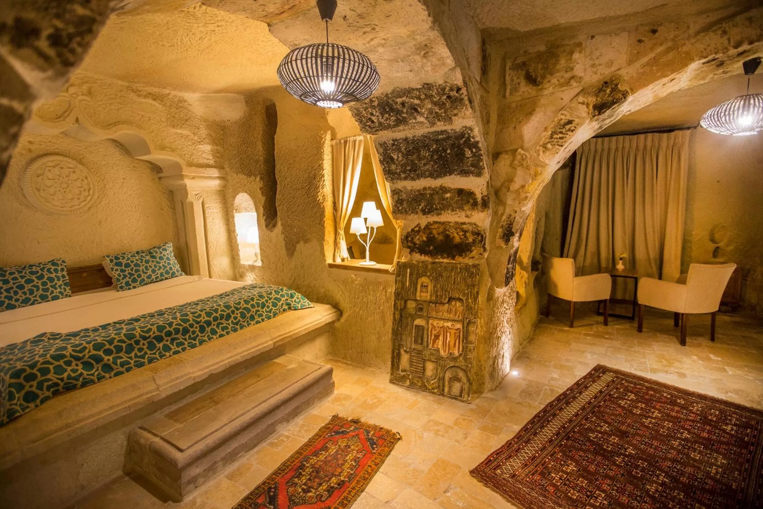 Living room in Azure Cave Suites - Cappadocia