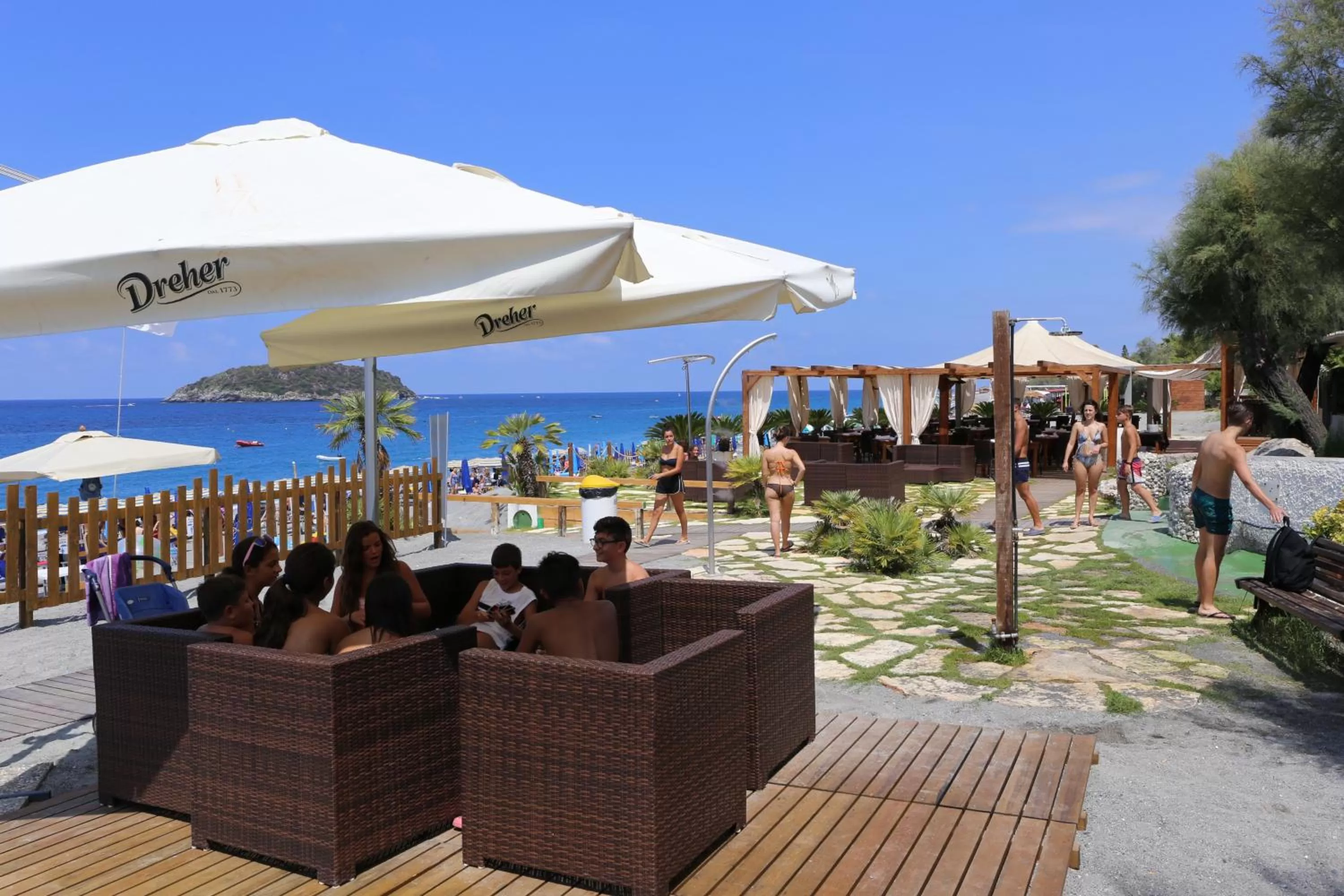 Patio in B&B La Stazione