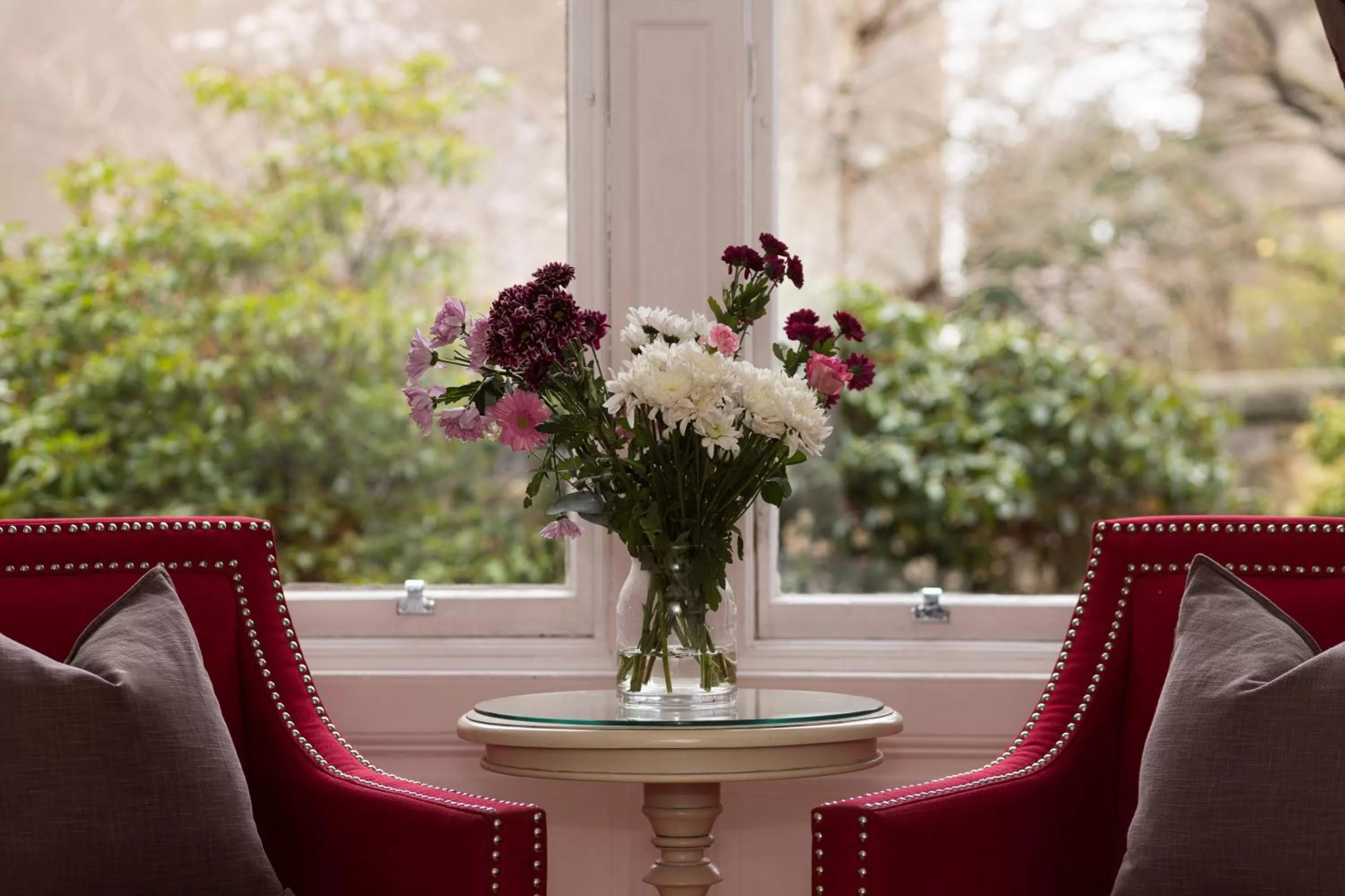 Seating area in The Haymarket Hotel