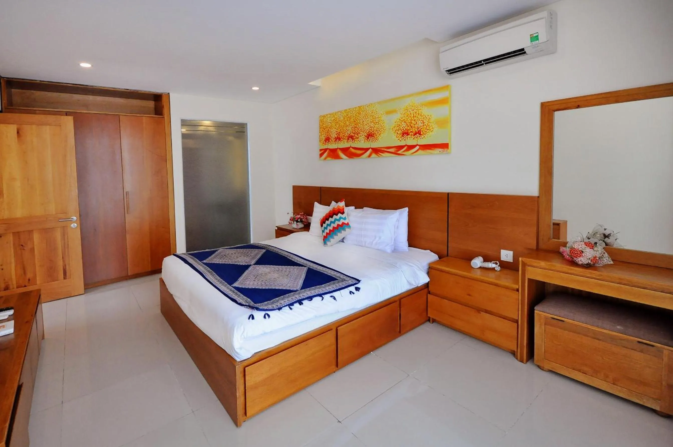 Bed in Holi Beach Hotel & Apartments