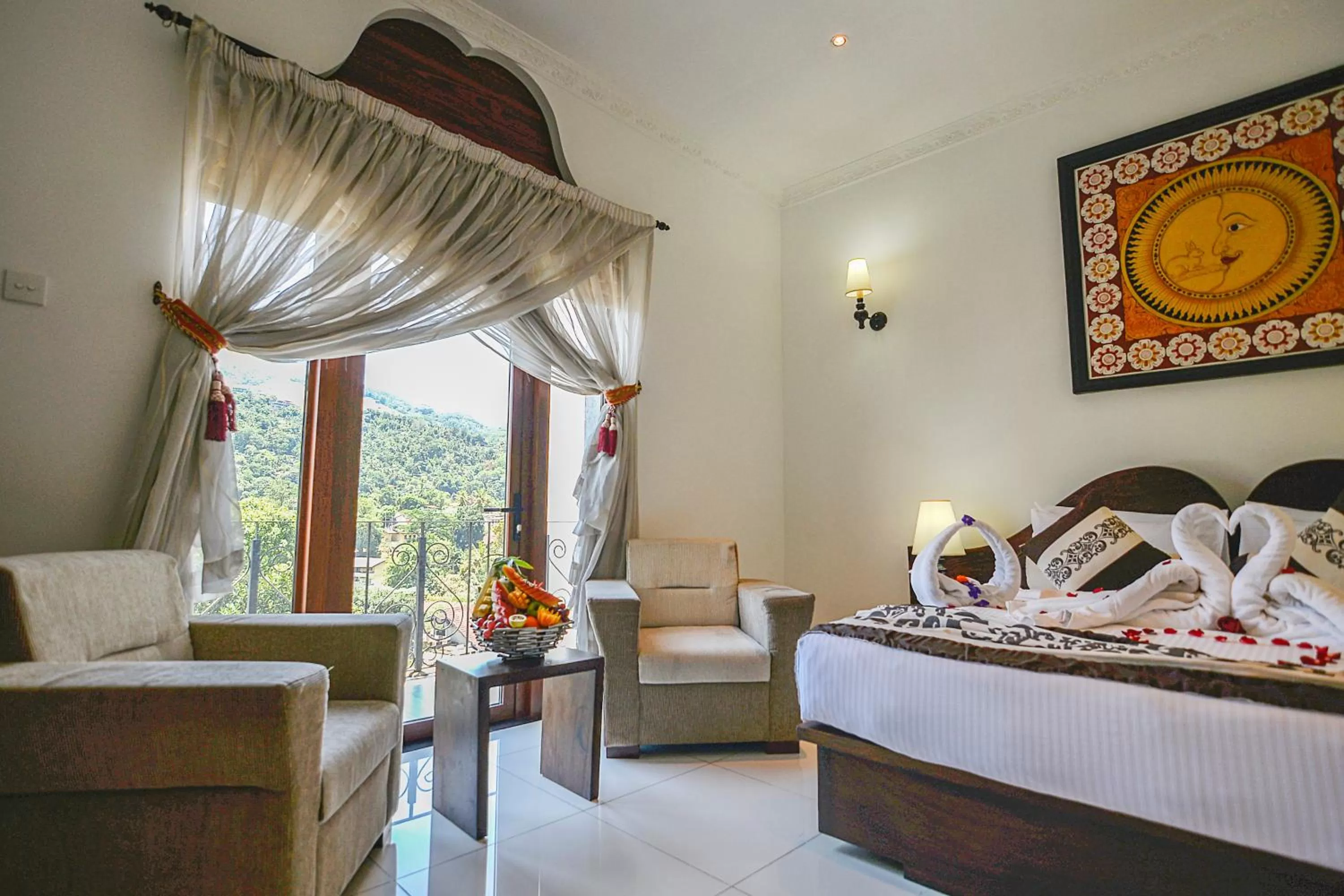 View (from property/room), Bed in Royal Kandyan Hotel