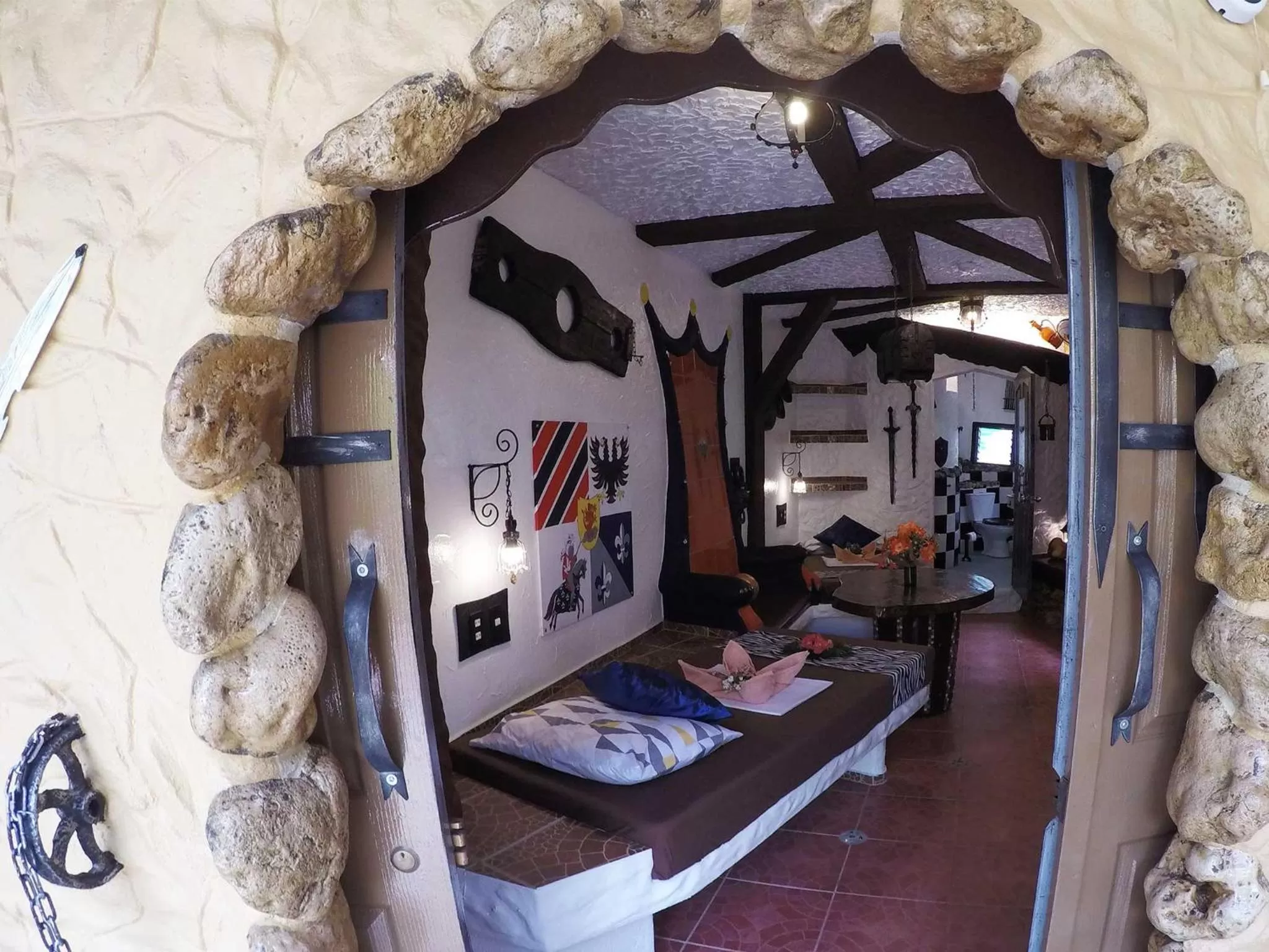 Patio, Bed in Takatuka Beach Resort