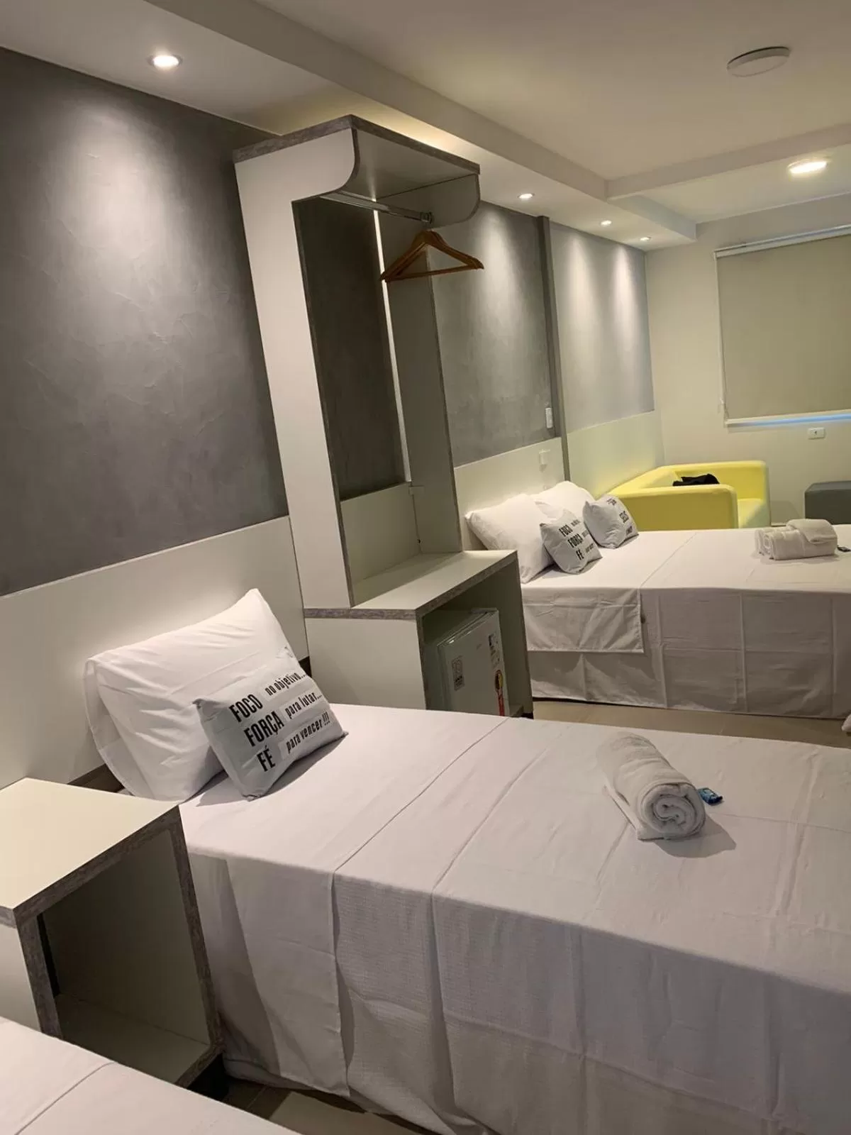 Bed in Hotel Dois Irmãos