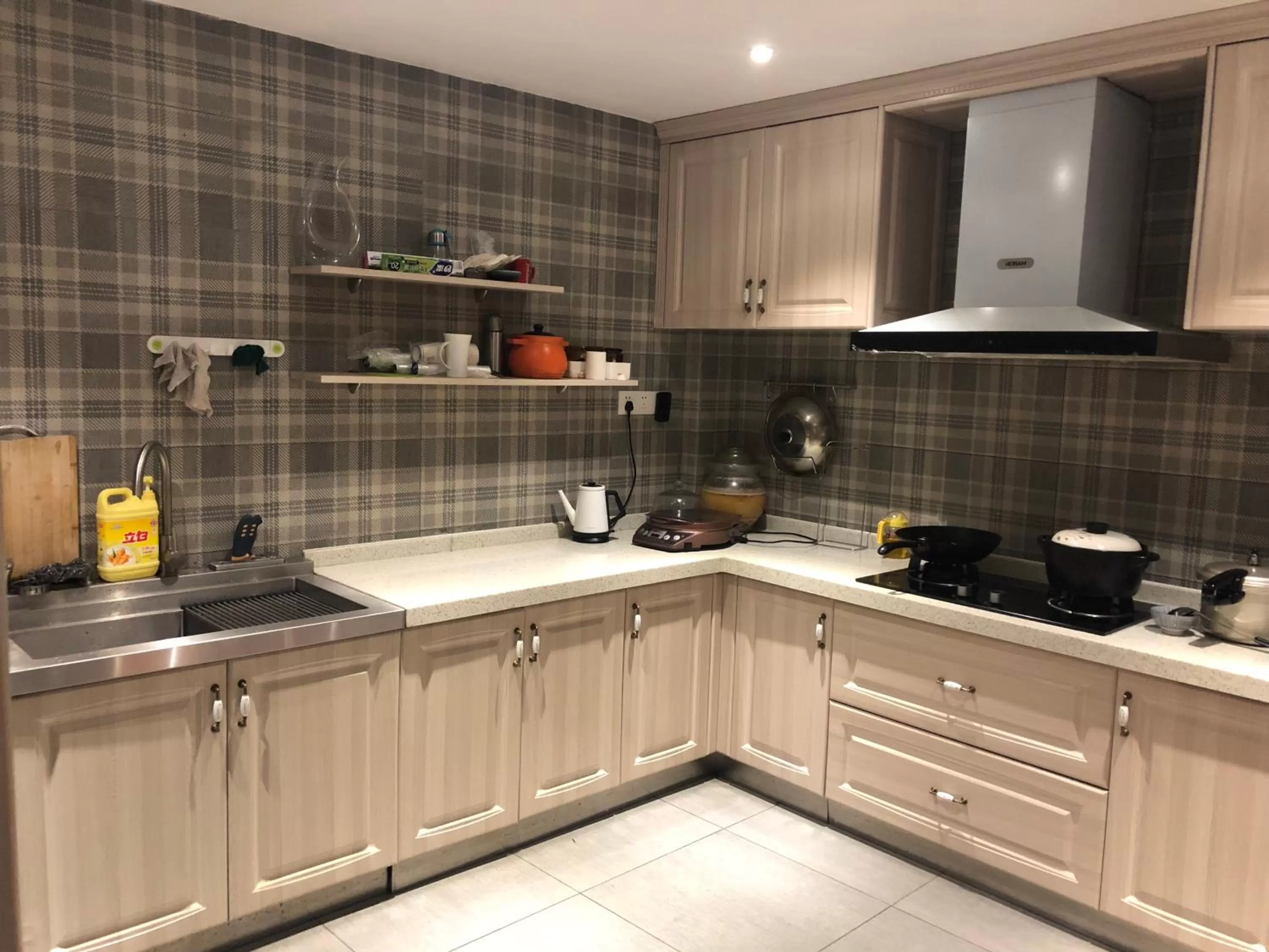 Kitchen or kitchenette, Kitchen/Kitchenette in Li River Resort Villa Hotel