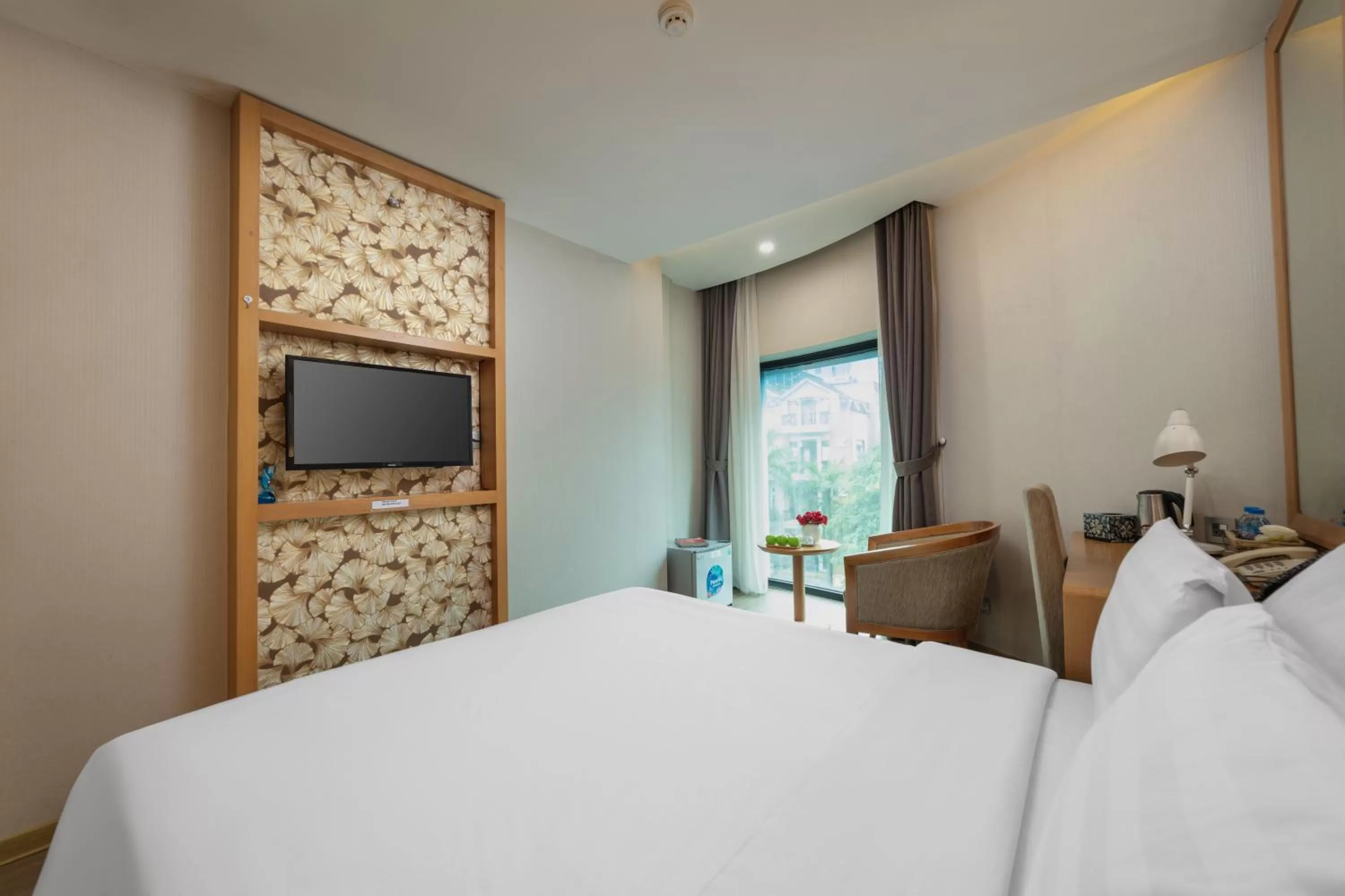 Bed in HALO HANOI HOTEL