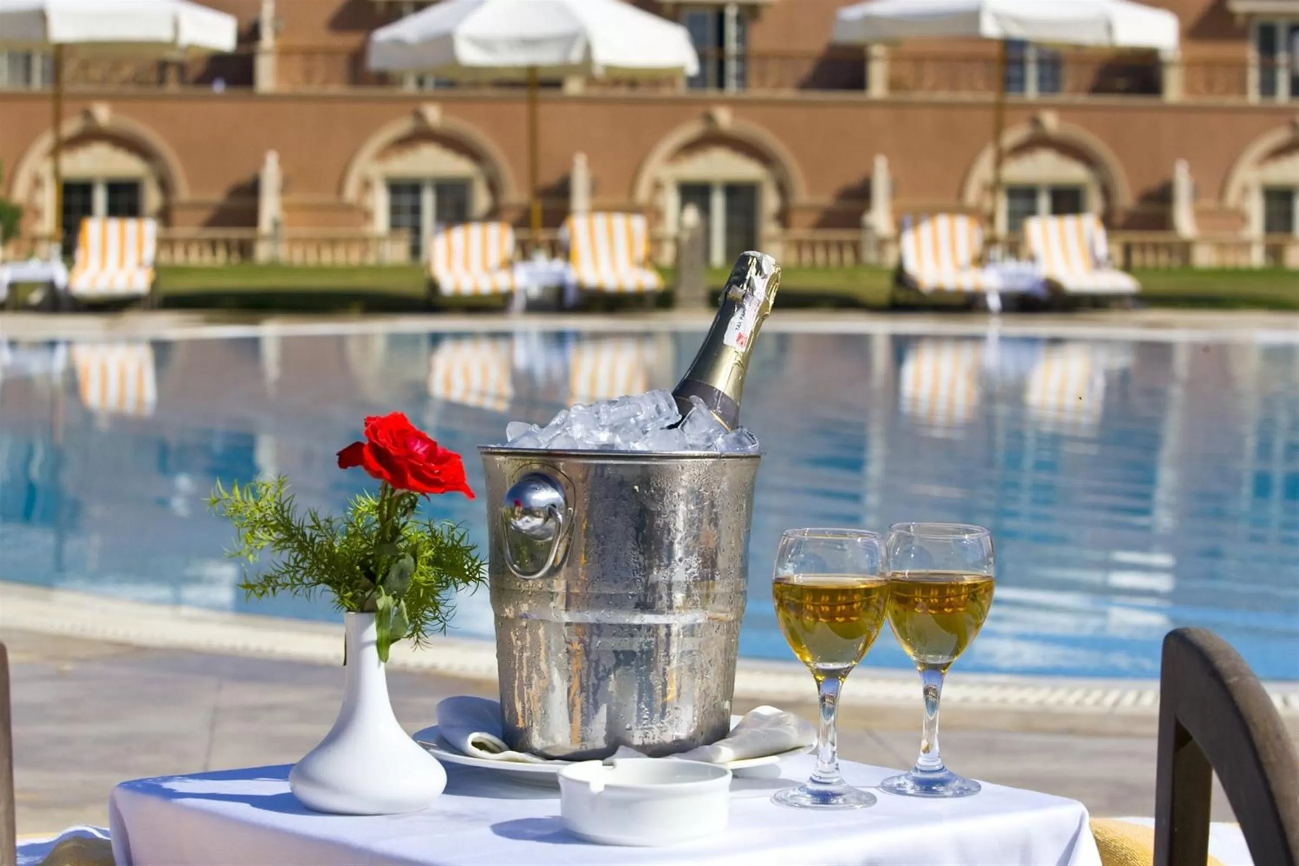 Swimming pool in Helnan Auberge Fayoum