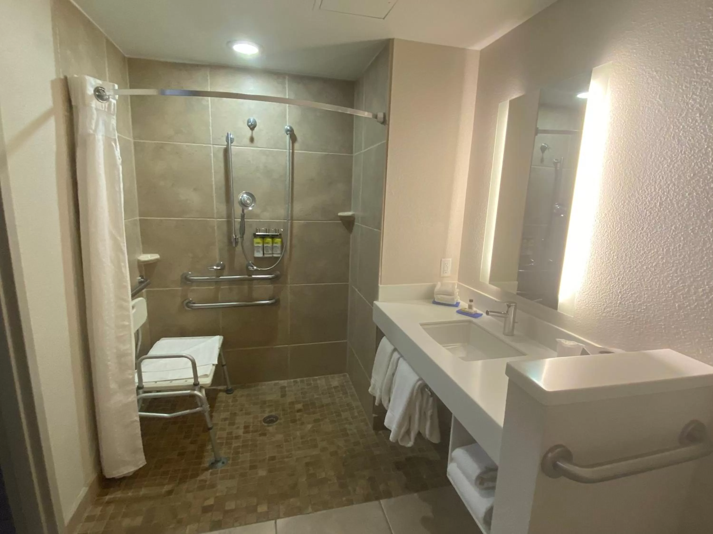 Shower in Holiday Inn Express & Suites Albuquerque Historic Old Town by IHG