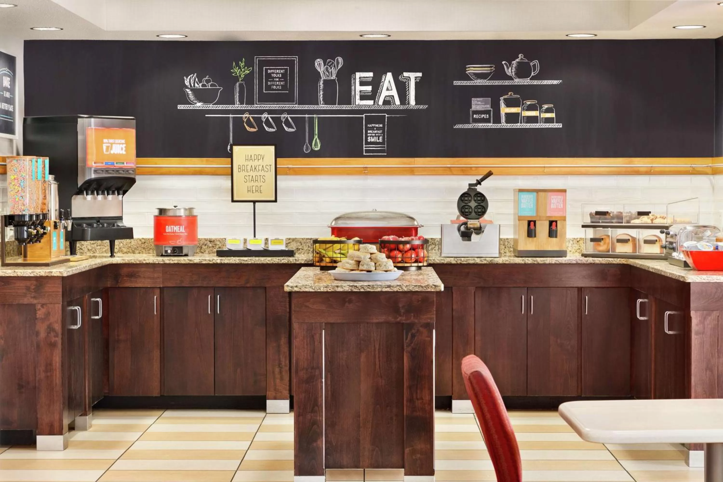 Breakfast in Hampton Inn Lawrence