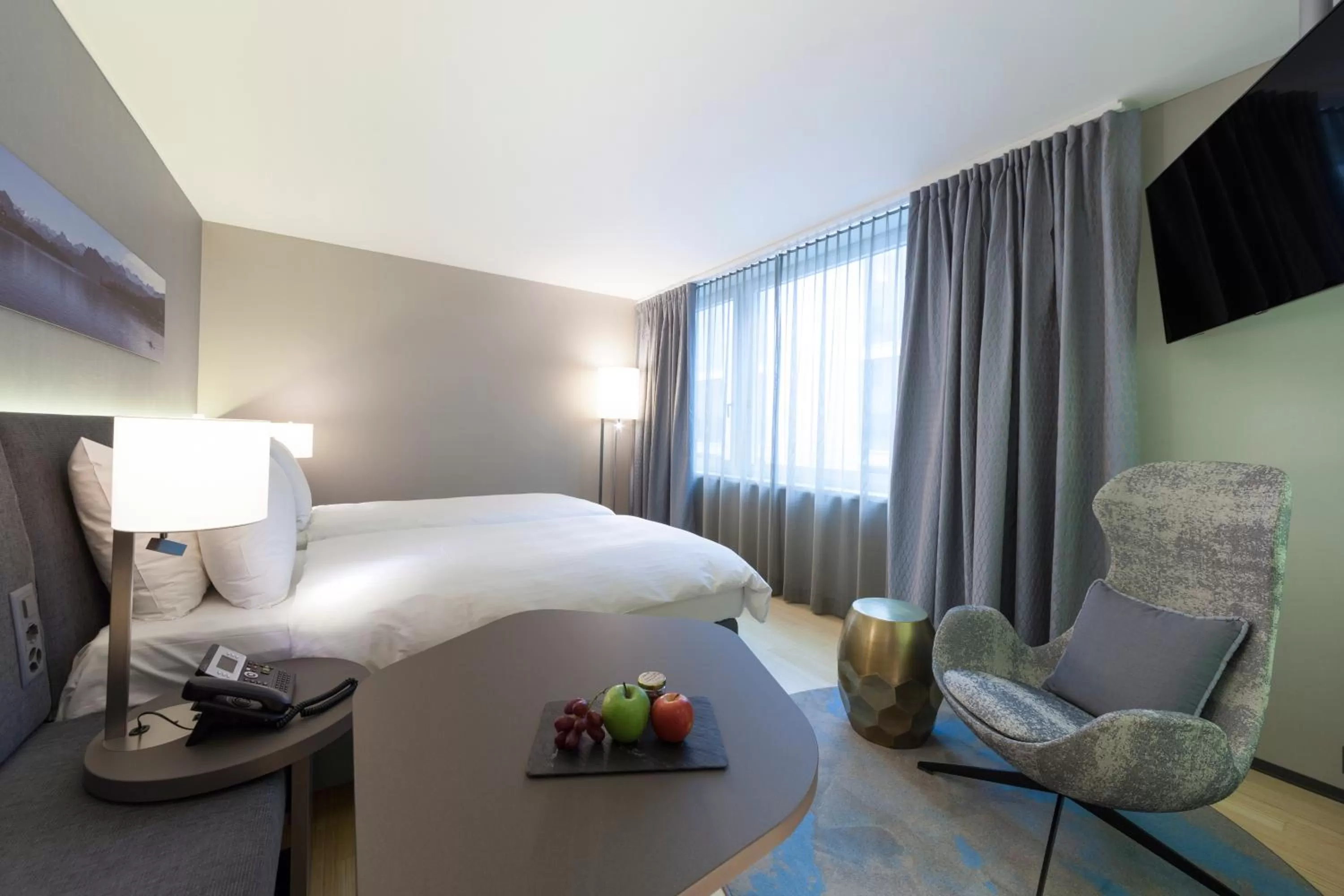 Bedroom, Bed in Radisson Blu Hotel, Lucerne