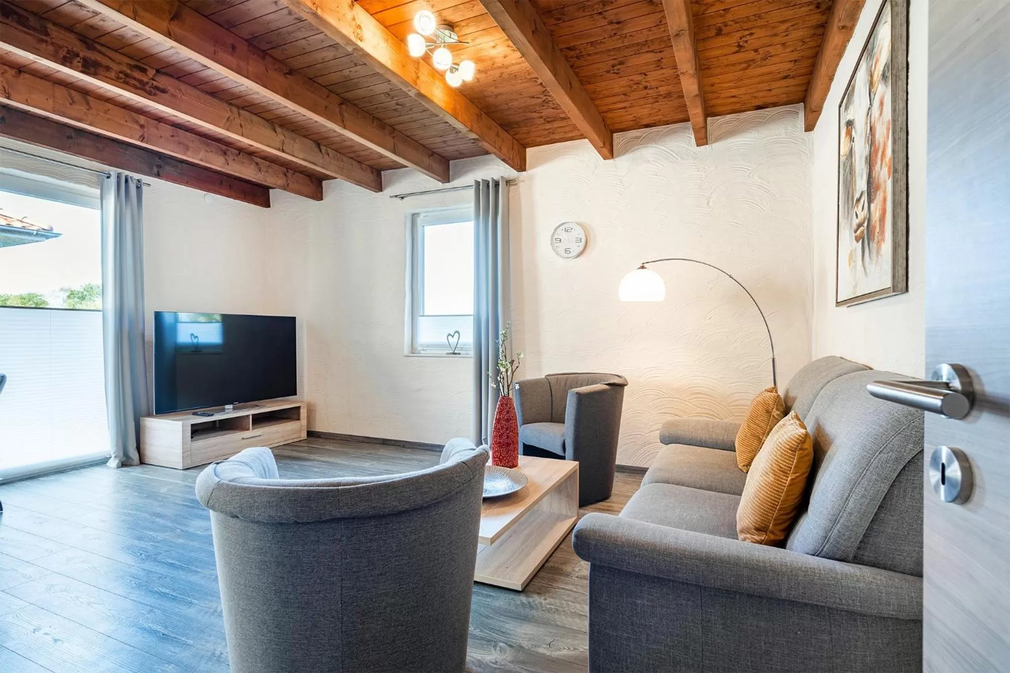 TV and multimedia, Seating Area in Villa Moorstern