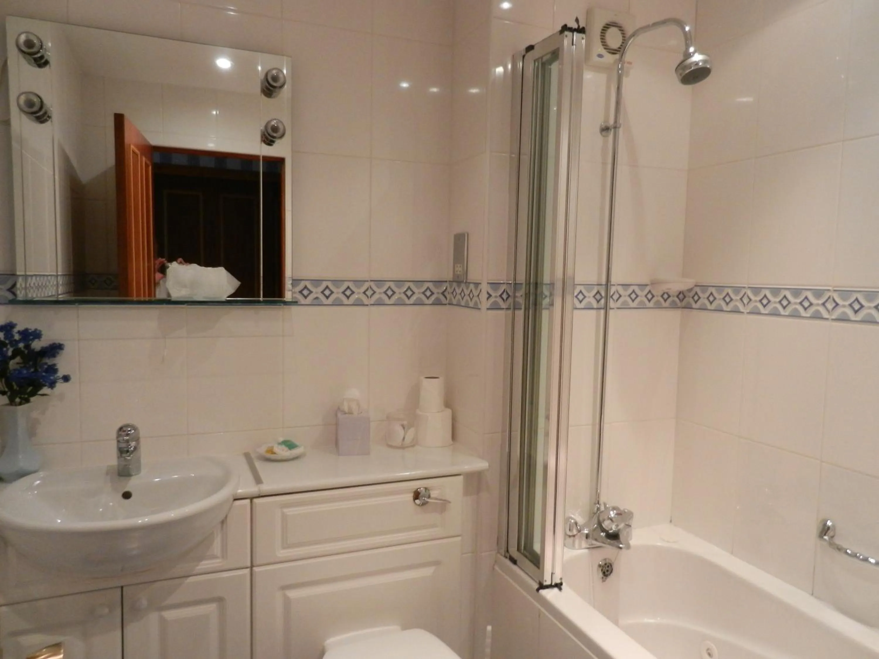 Shower in Mansfield Castle Hotel