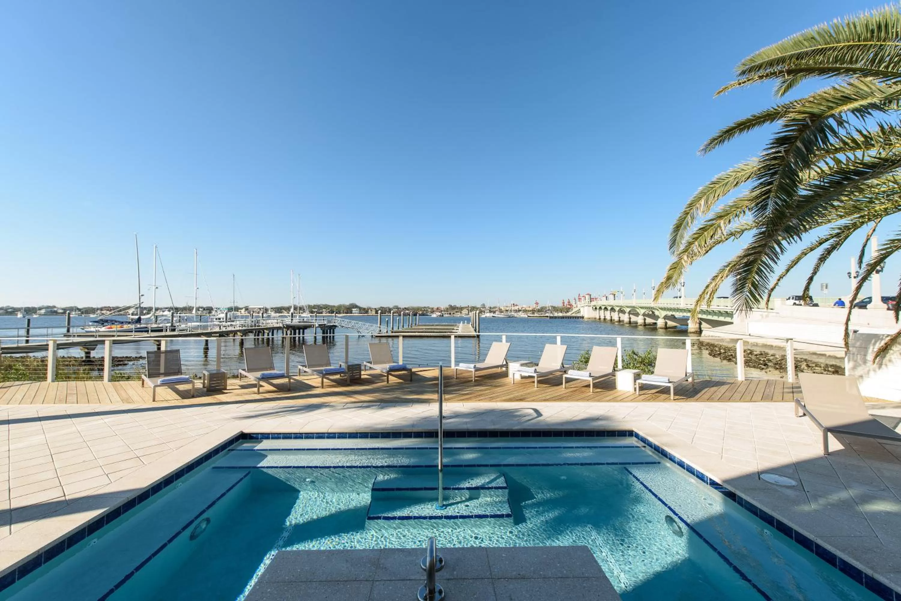 Swimming pool in Marker 8 Hotel and Marina