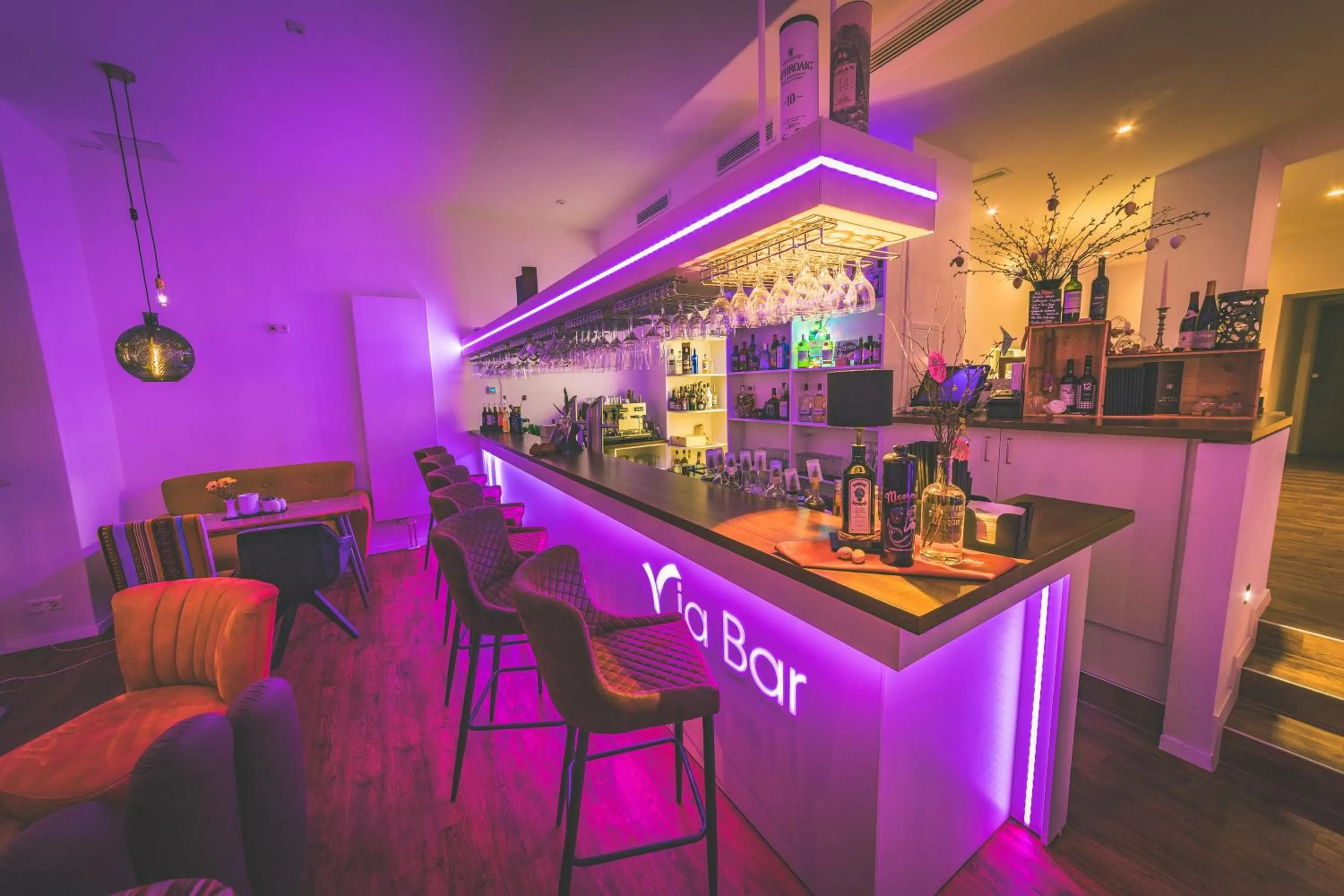 Lounge or bar in Hotel via City Leipzig Mitte