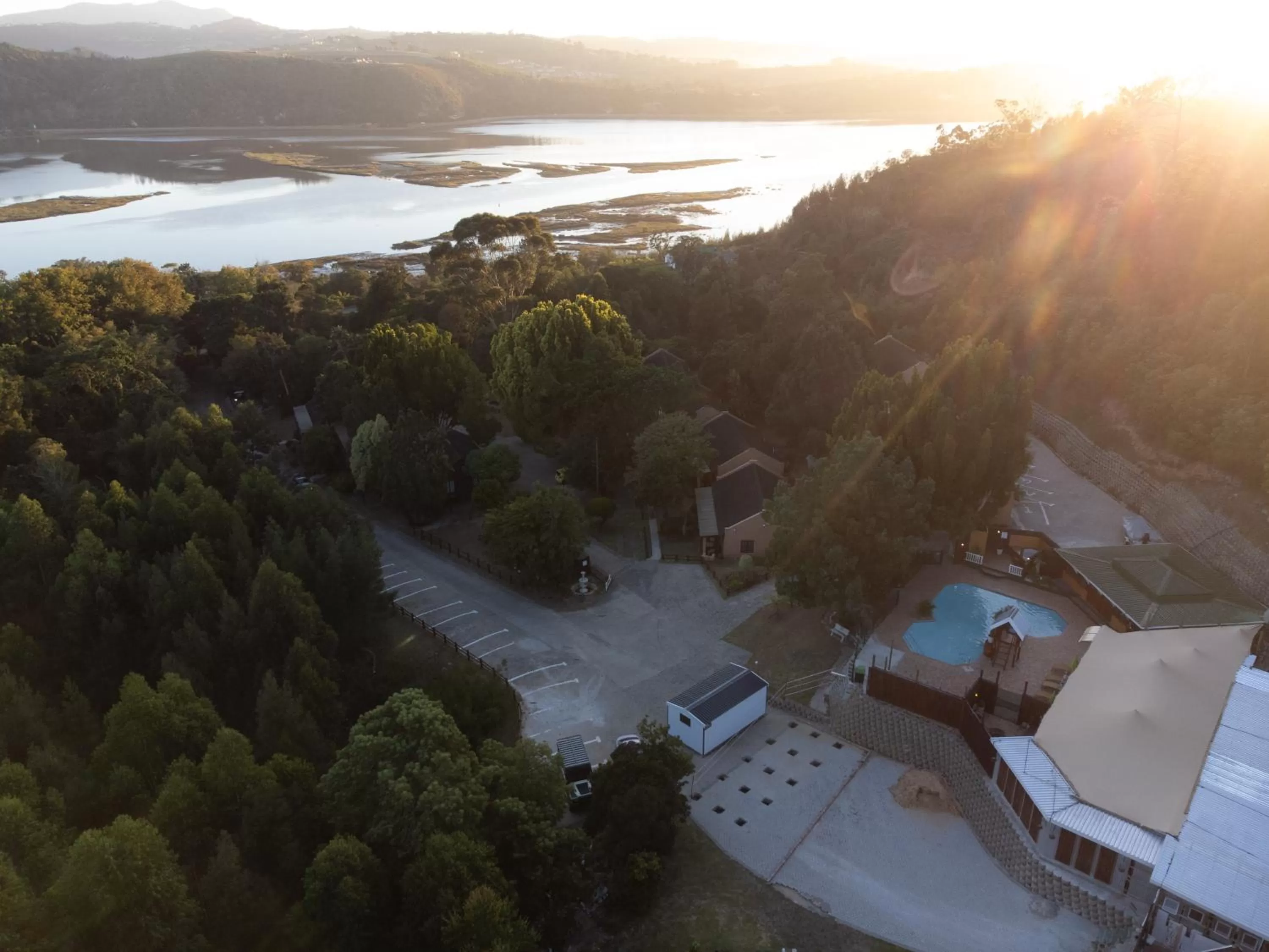 Bird's eye view in Gooderson Knysna Chalets