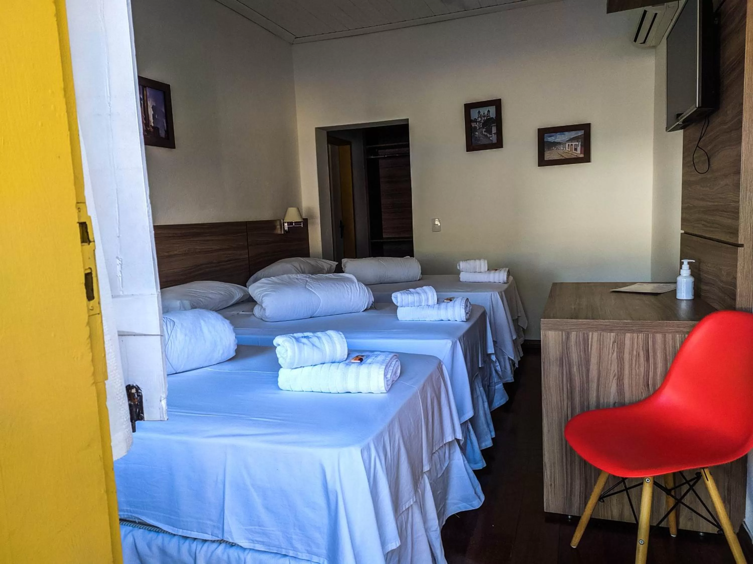 Bed in Pousada o Amanhecer