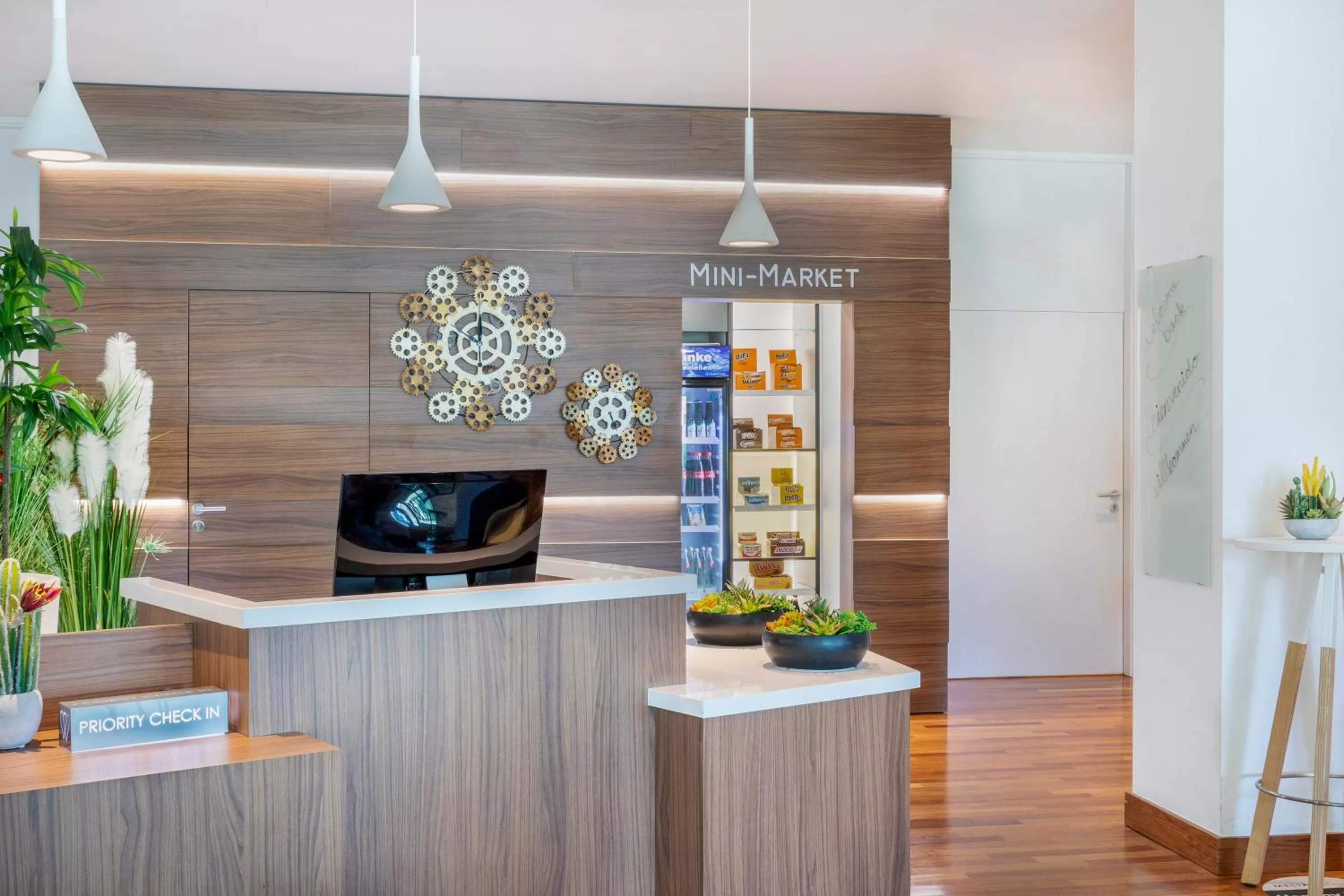 Lobby or reception in Hotel Frankfurt Messe Affiliated by Meliá