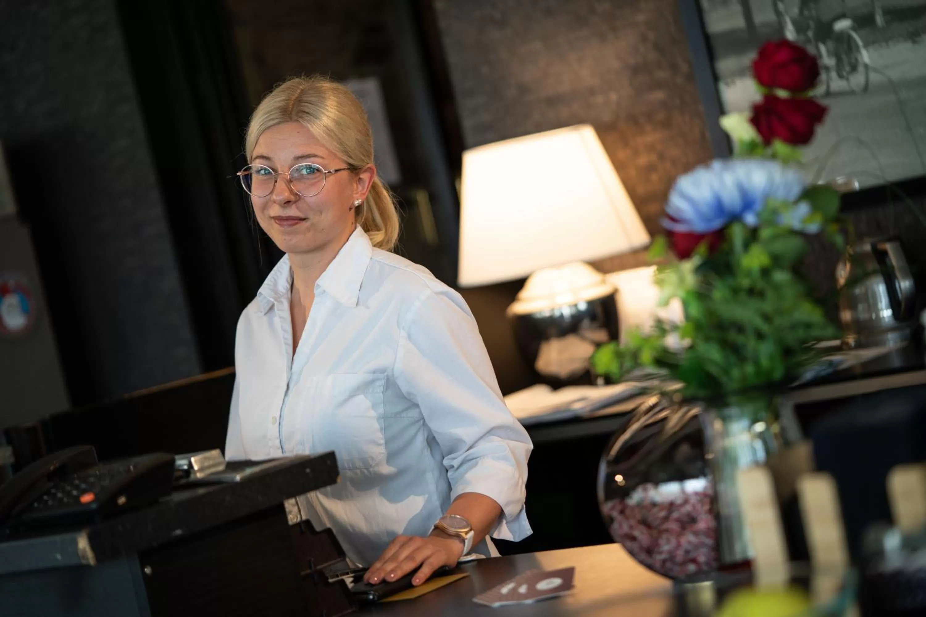 Lobby or reception in Hotelli Olof