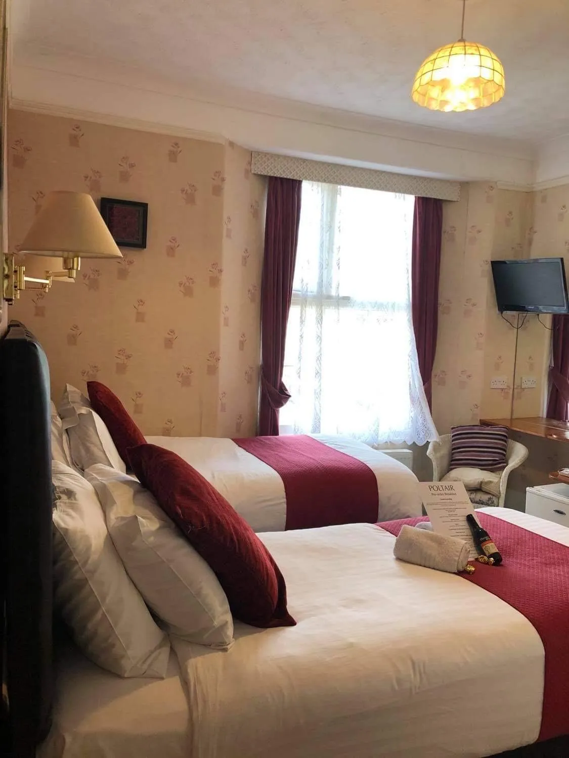 Bed in Poltair Guest House