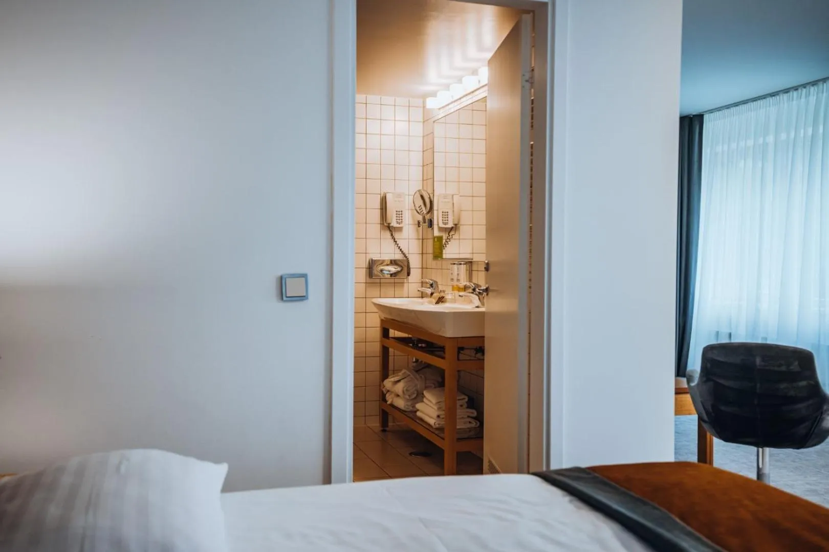 Bathroom, Bed in Gabija Hotel SPA & Conferences