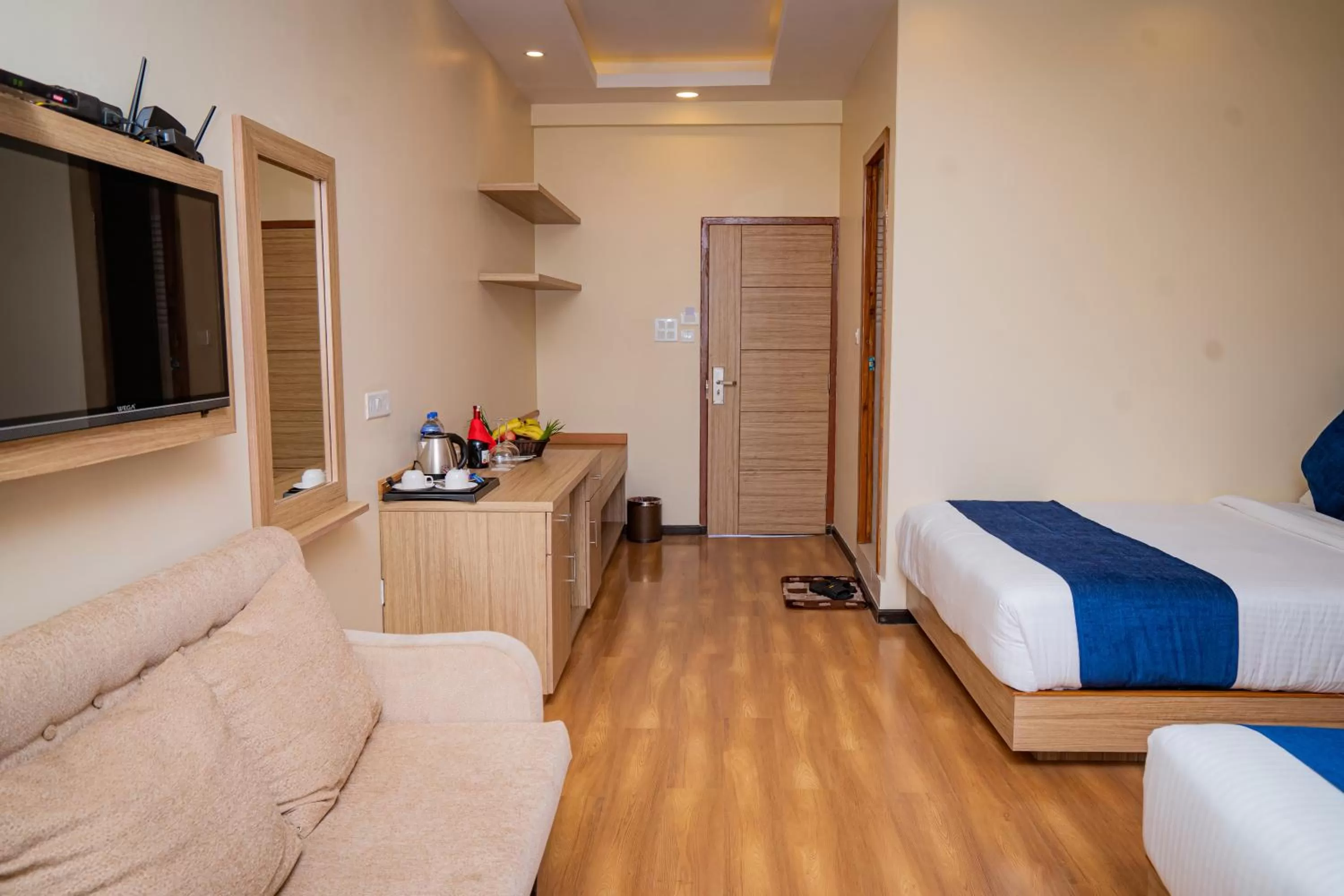 Bed in Majestic Lake Front Hotel & Suites