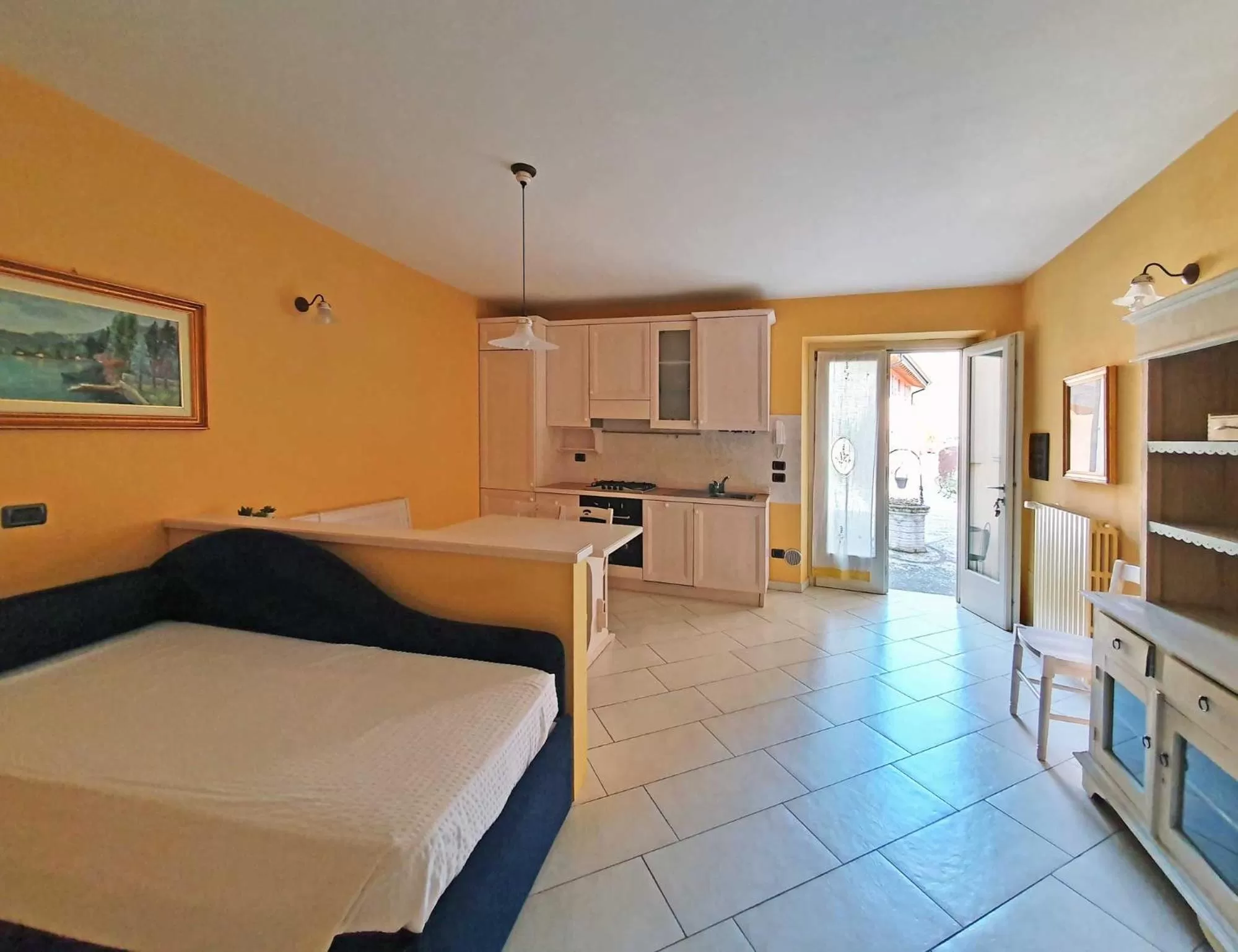 Kitchen or kitchenette, Bed in Borgo alla Sorgente