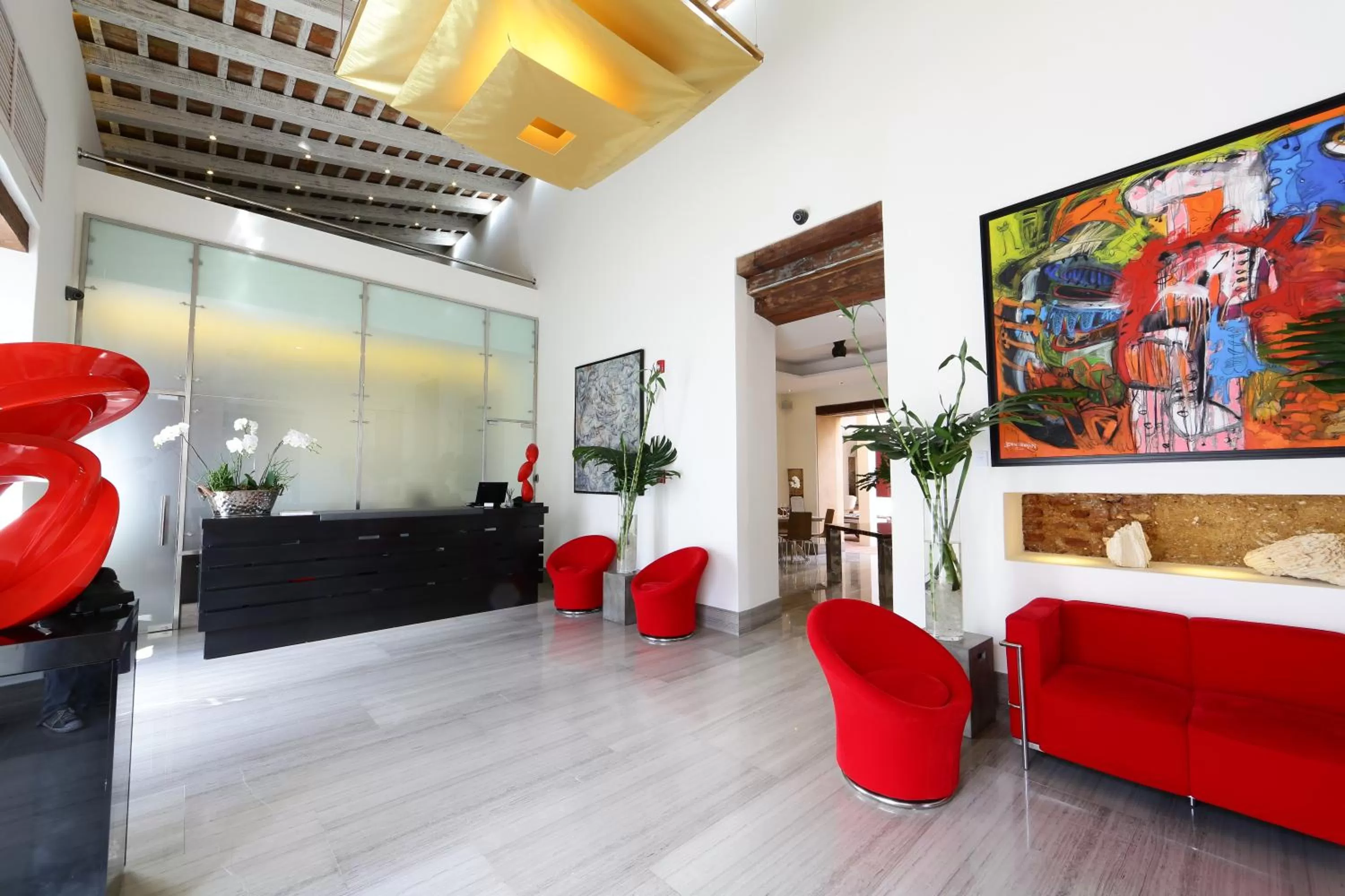 Lobby or reception in Billini Hotel, Historic Luxury