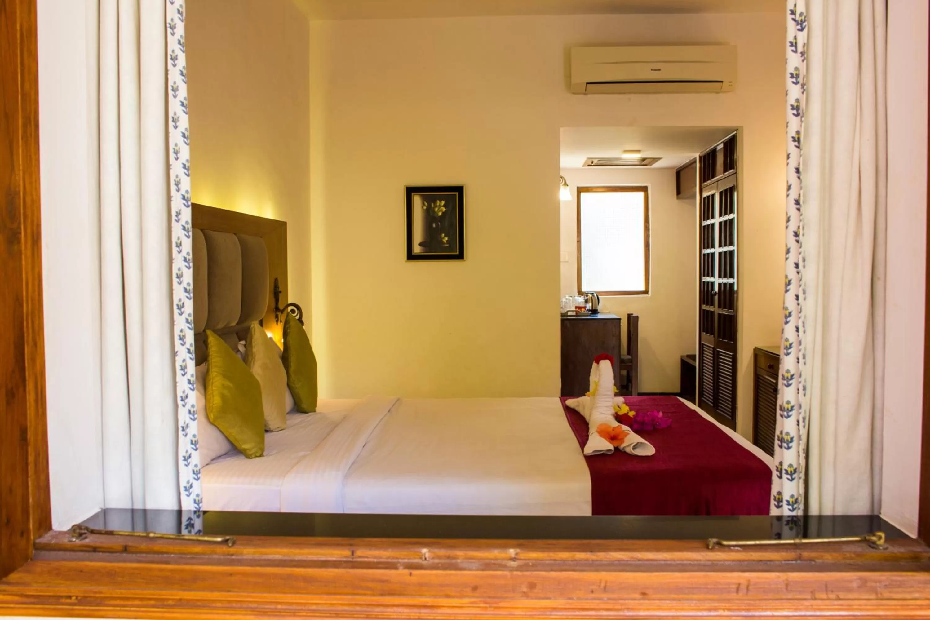 Bed in Shikara Beach Resort